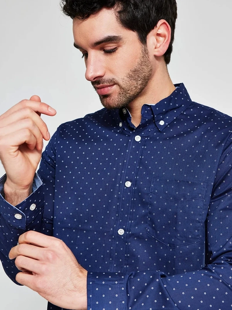 CAMISA MANGA LARGA ALGODÓN HOMBRE KENNETH STEVENS - 3