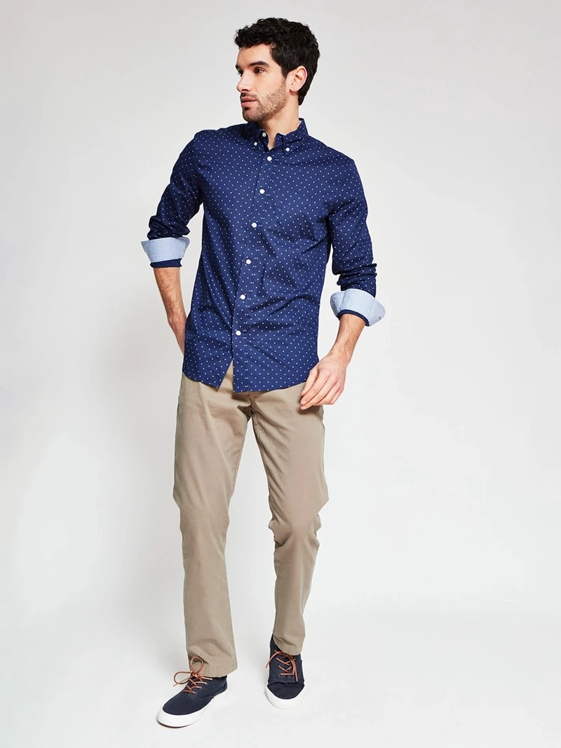 CAMISA MANGA LARGA ALGODÓN HOMBRE KENNETH STEVENS - 4