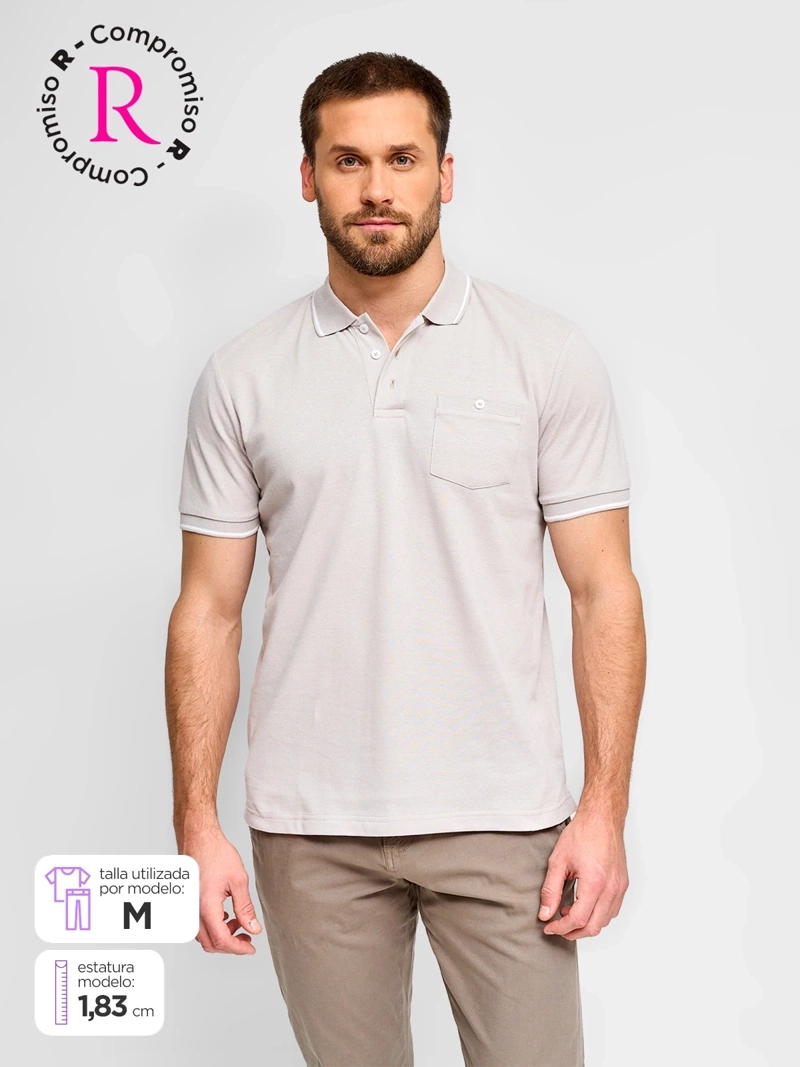 POLO MANGA CORTA ALGODÓN HOMBRE KENNETH STEVENS - 1