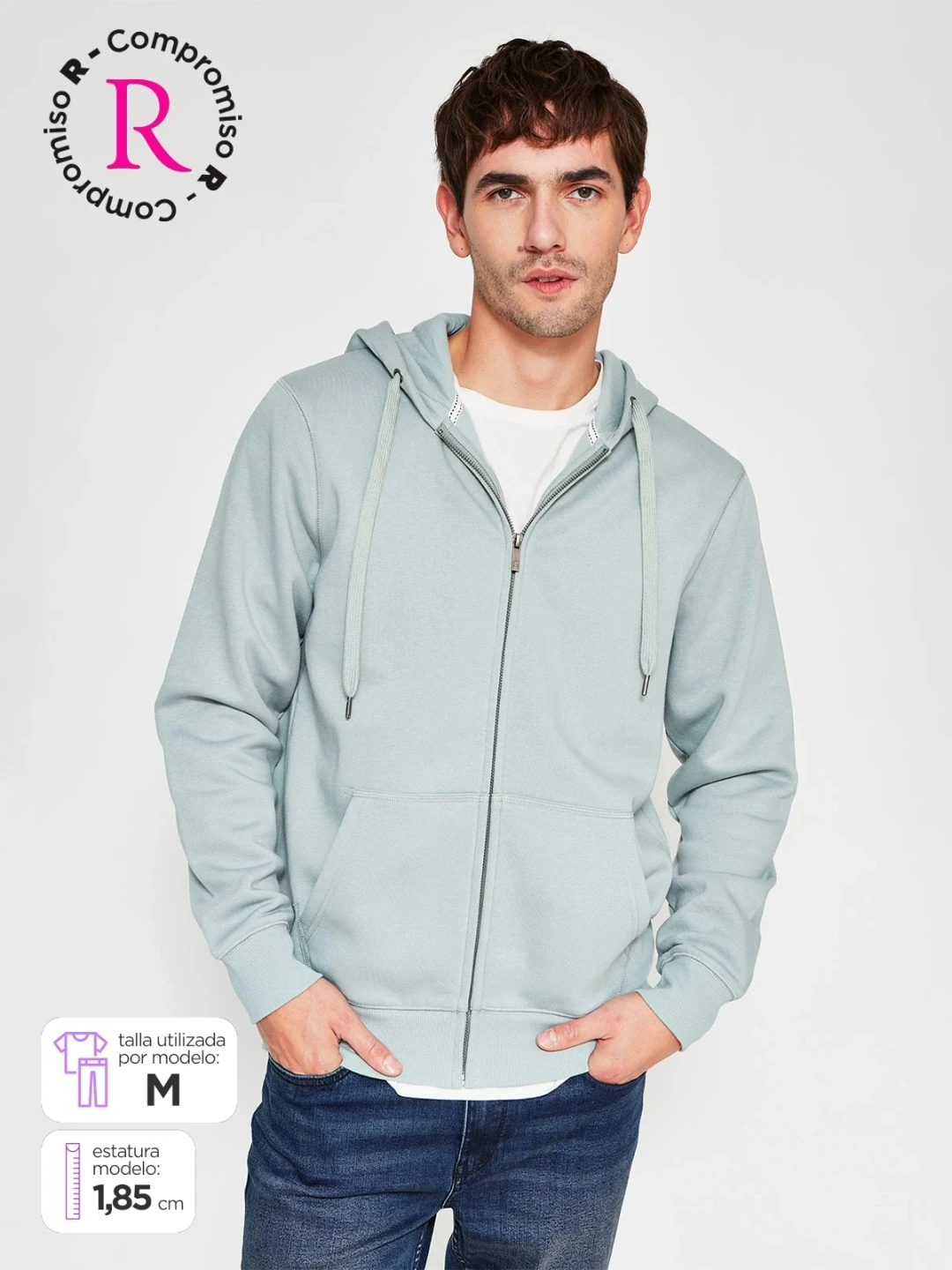 POLERA HOMBRE KENNETH STEVENS FULL ZIPPER - 1