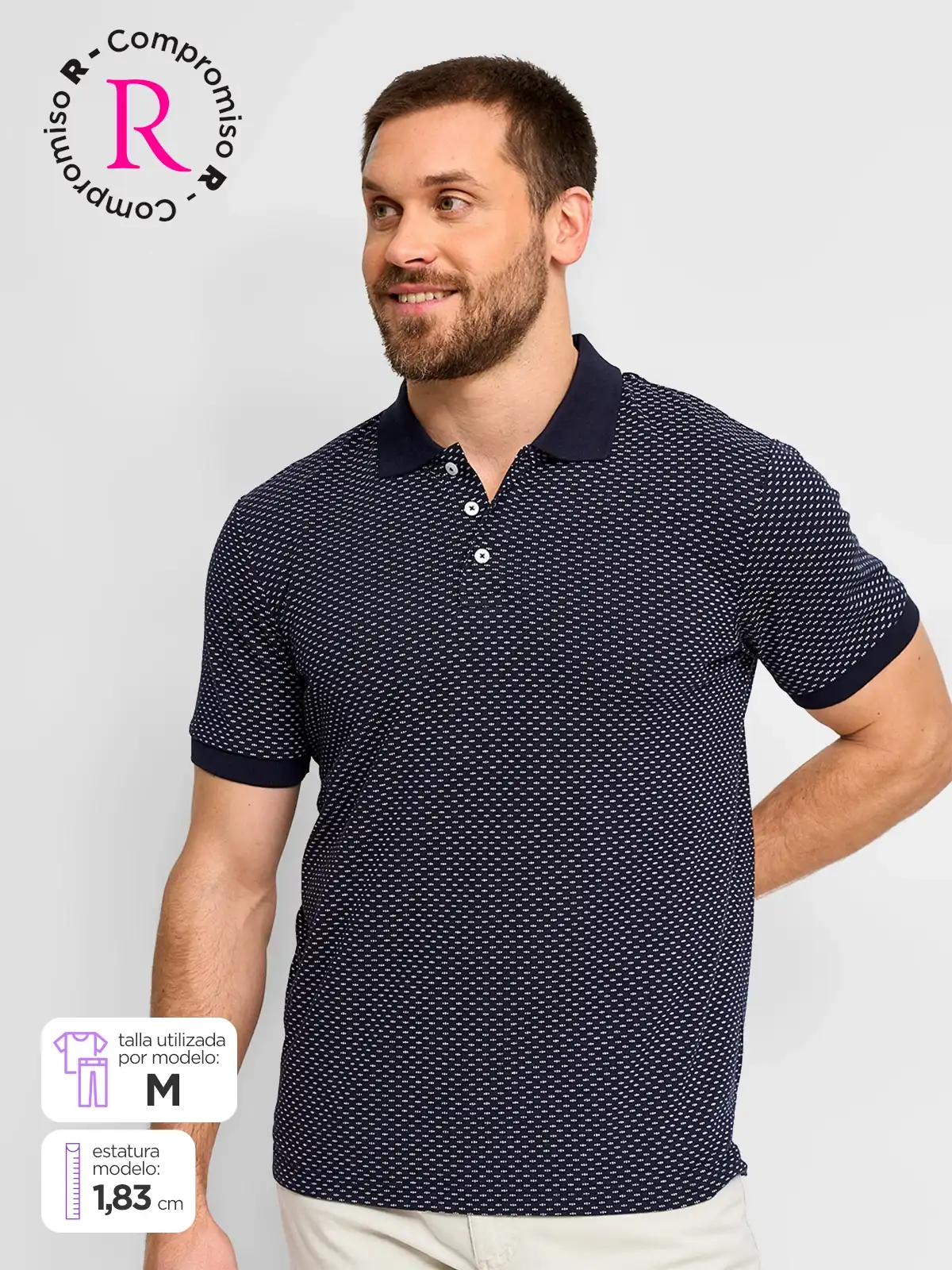 POLO MANGA CORTA ALGODÓN HOMBRE KENNETH STEVENS - 1