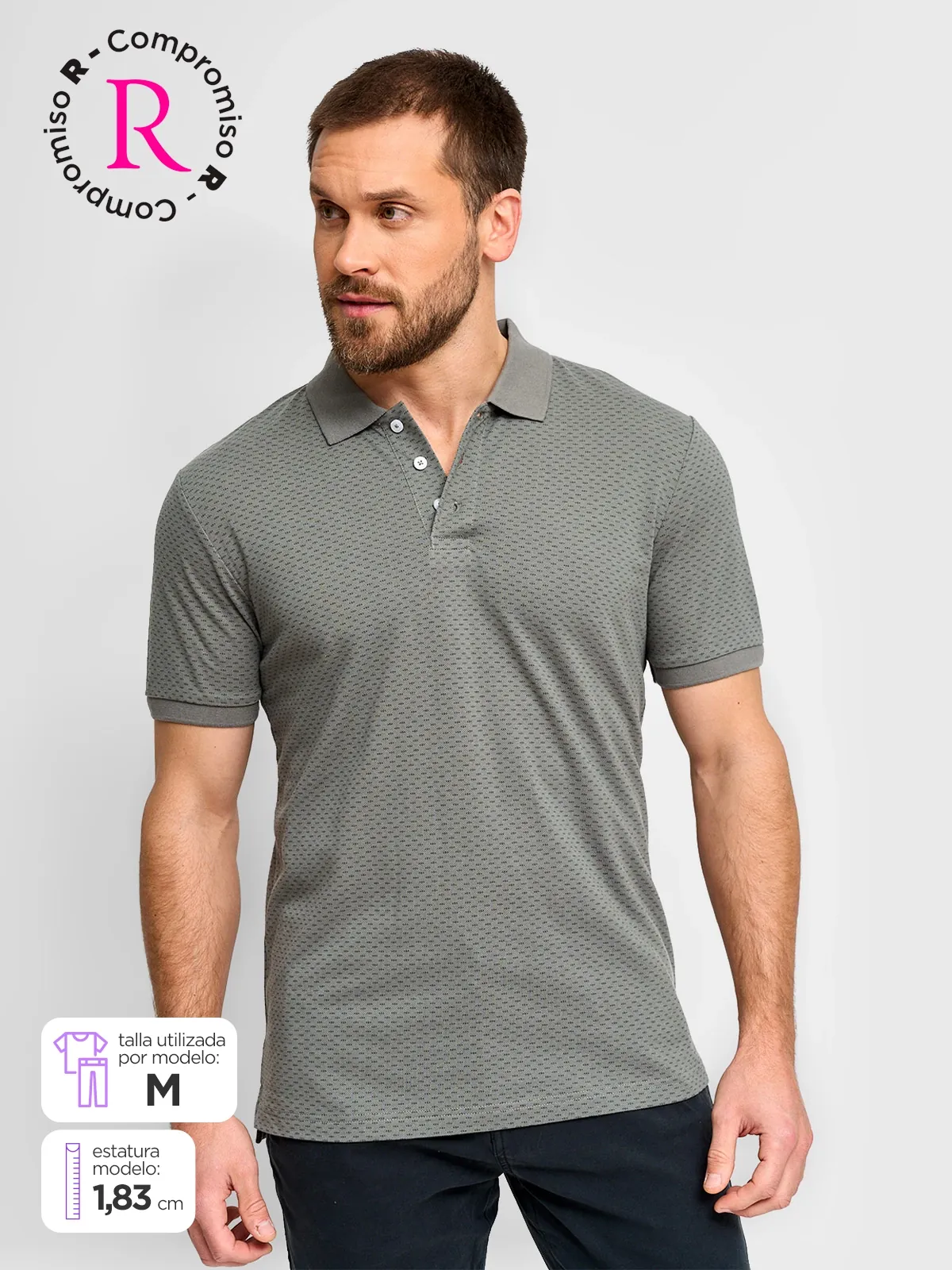 POLO MANGA CORTA ALGODÓN HOMBRE KENNETH STEVENS - 1