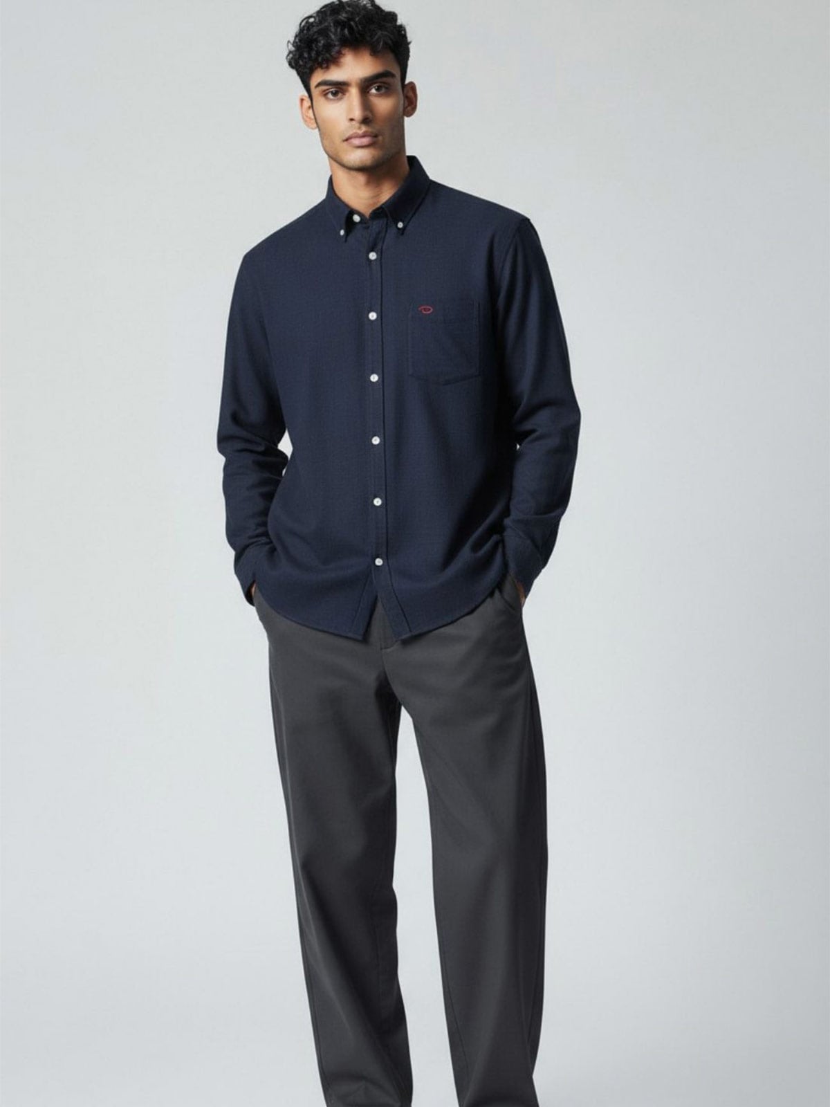 CAMISA MANGA LARGA HOMBRE OSCAR DE LA RENTA CASUAL DENIM B24WVN504 - 3