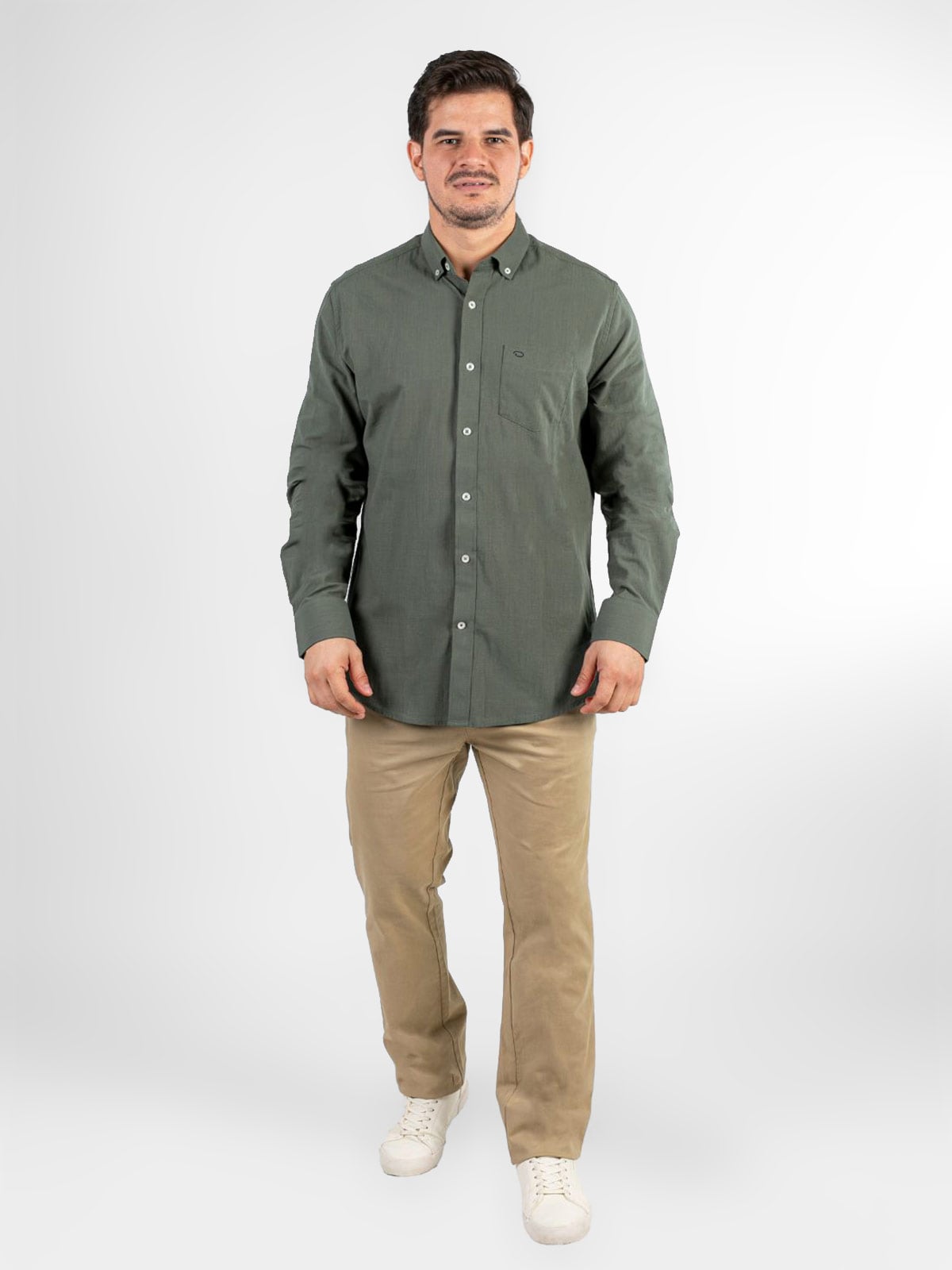 CAMISA MANGA LARGA HOMBRE OSCAR DE LA RENTA CASUAL B2202WVN901SP - 1