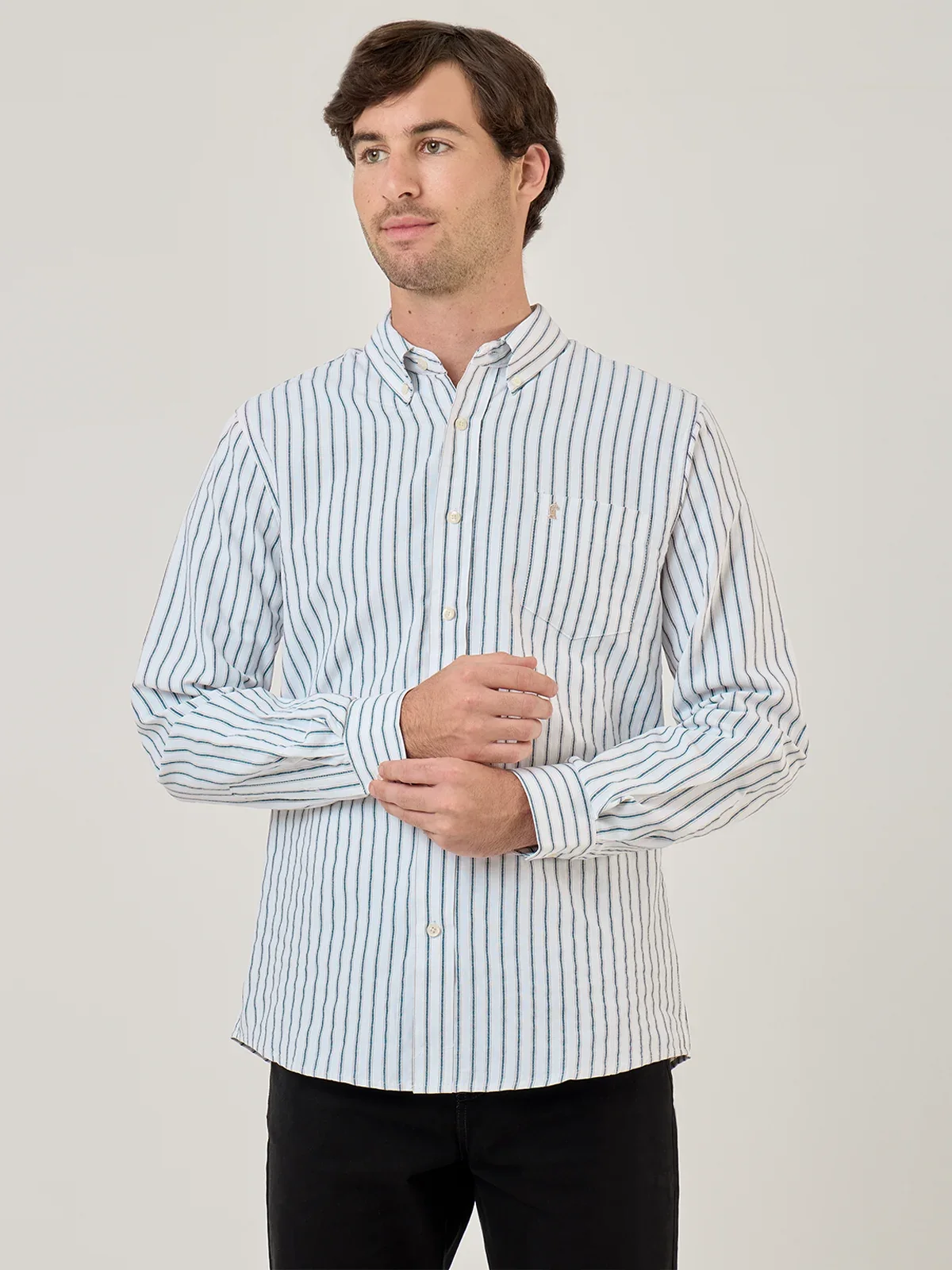 CAMISA MANGA LARGA HOMBRE KENNETH STEVENS - 1