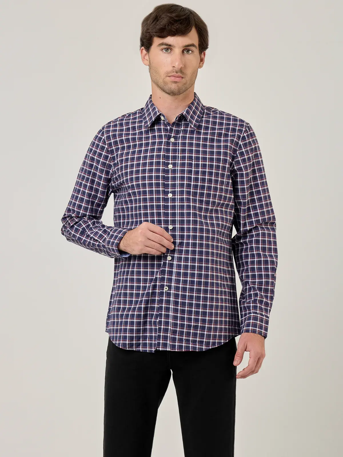 CAMISA MANGA LARGA HOMBRE KENNETH STEVENS - 1