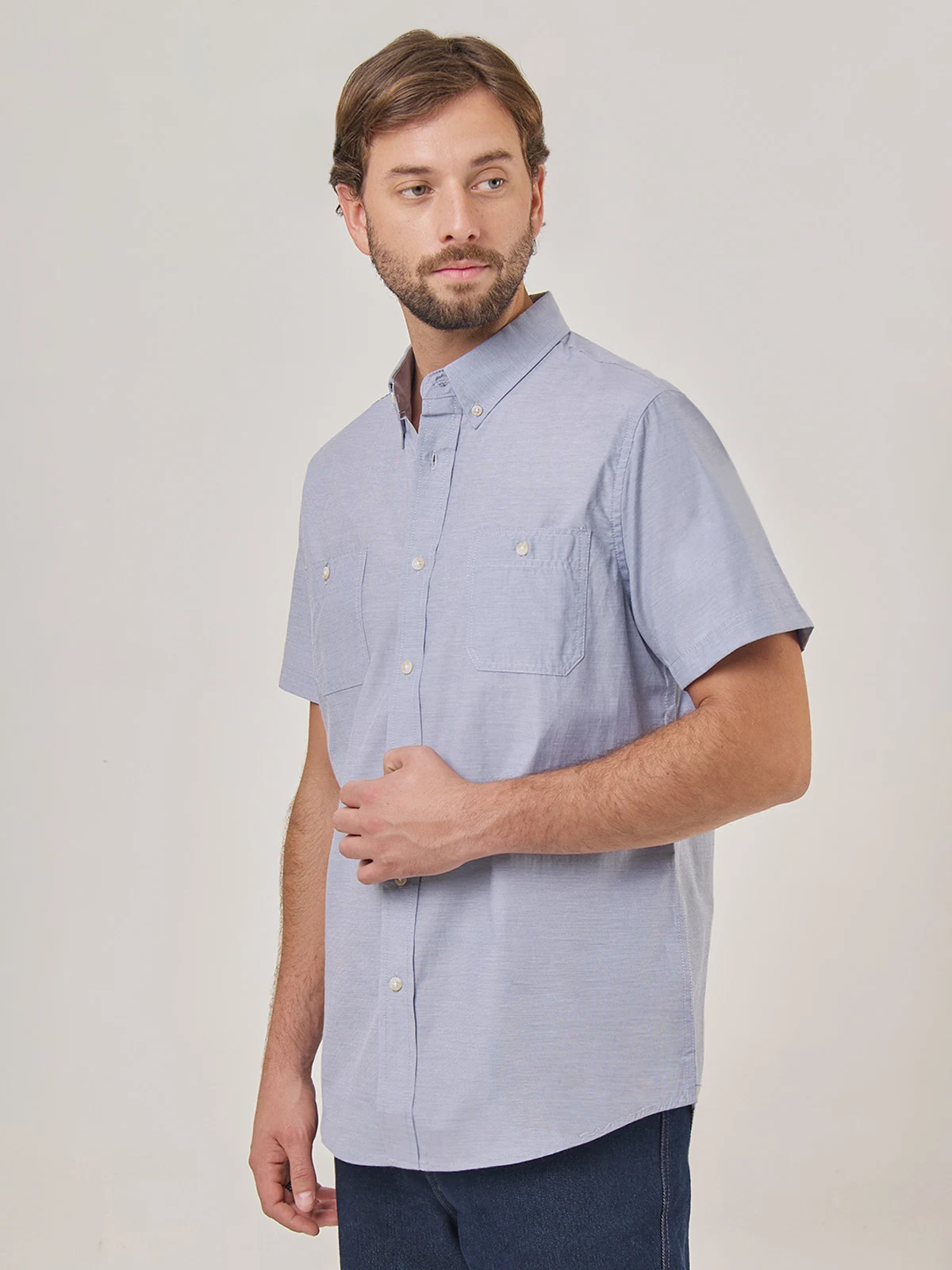 CAMISA MANGA CORTA ALGODÓN HOMBRE KENNETH STEVENS - 3