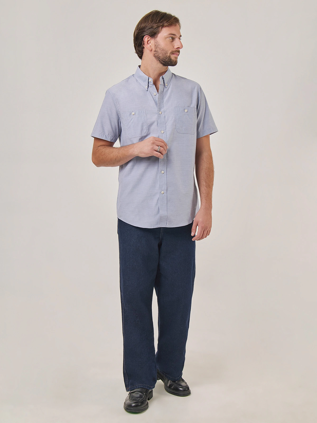 CAMISA MANGA CORTA ALGODÓN HOMBRE KENNETH STEVENS - 5