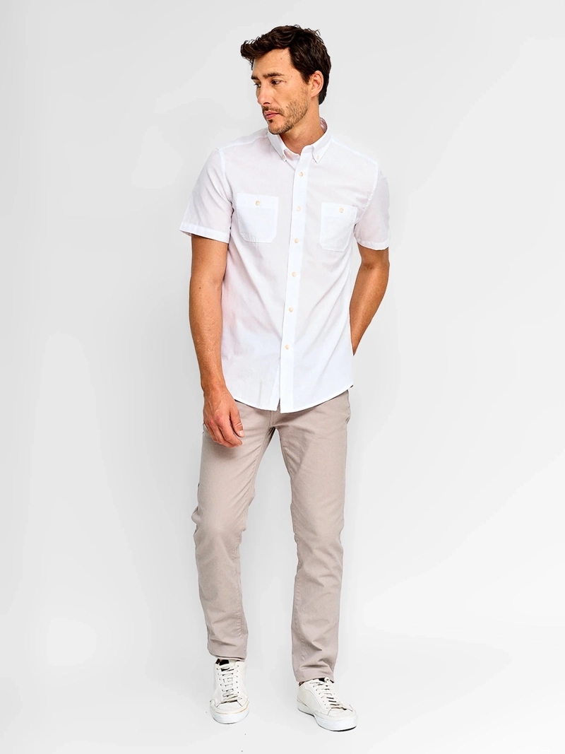 CAMISA MANGA CORTA ALGODÓN HOMBRE KENNETH STEVENS - 4