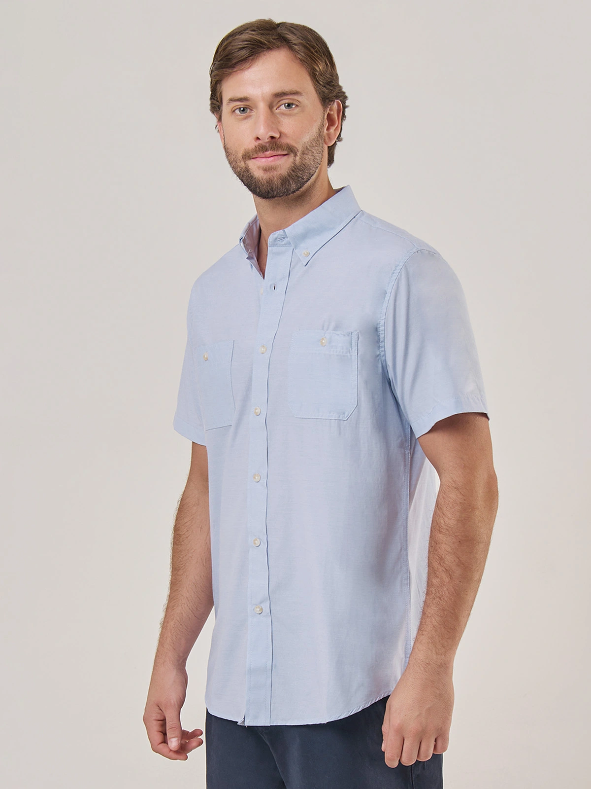 CAMISA MANGA CORTA ALGODÓN HOMBRE KENNETH STEVENS - 3