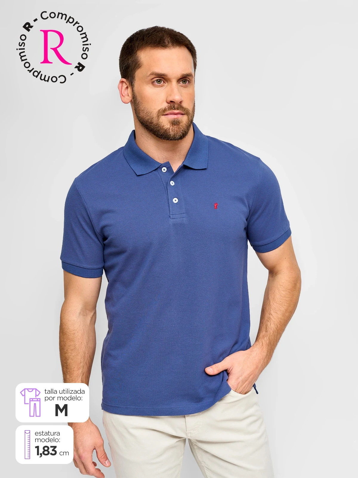 POLO MANGA CORTA ALGODÓN HOMBRE KENNETH STEVENS - 1
