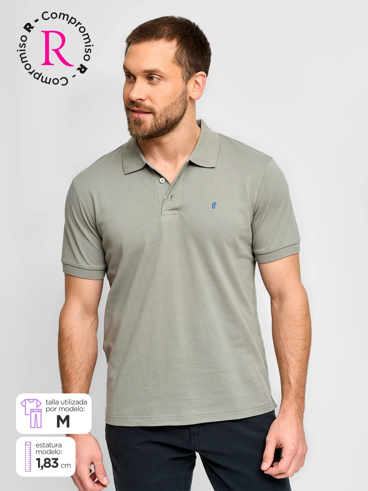 POLO MANGA CORTA ALGODÓN HOMBRE KENNETH STEVENS - 1