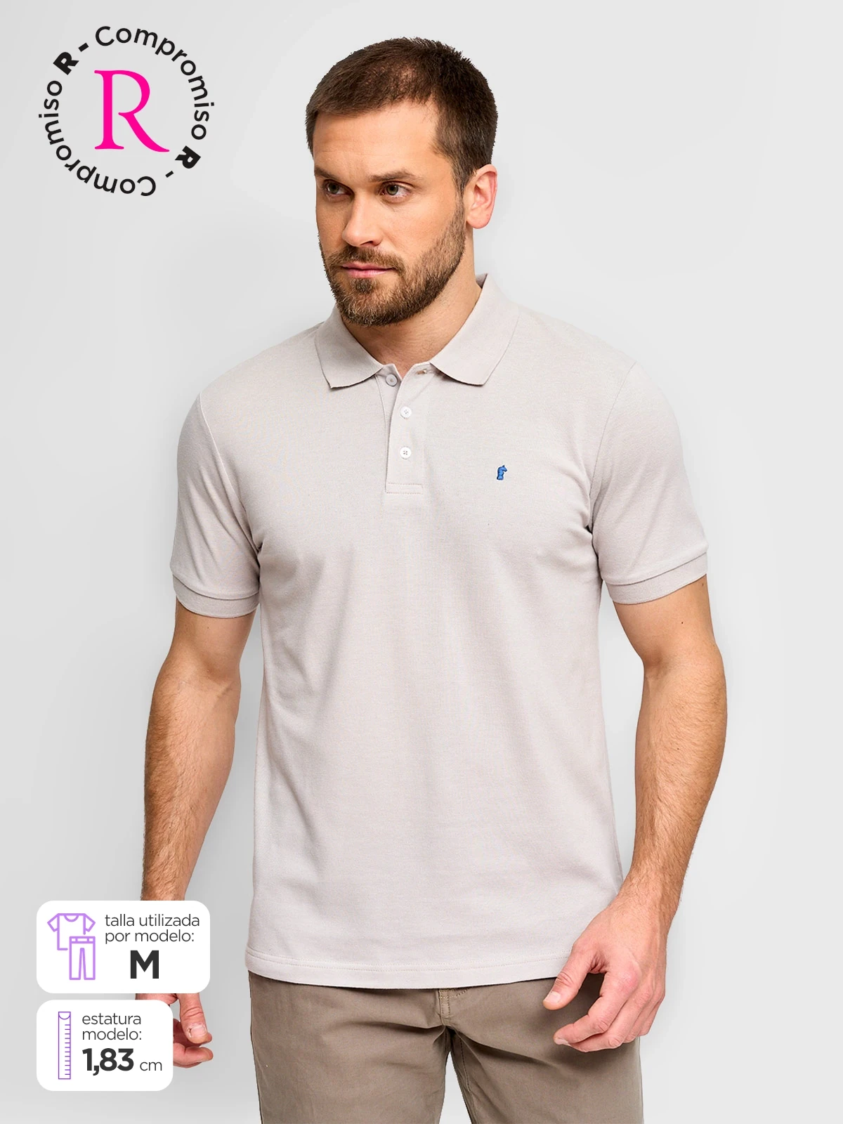 POLO MANGA CORTA ALGODÓN HOMBRE KENNETH STEVENS - 1