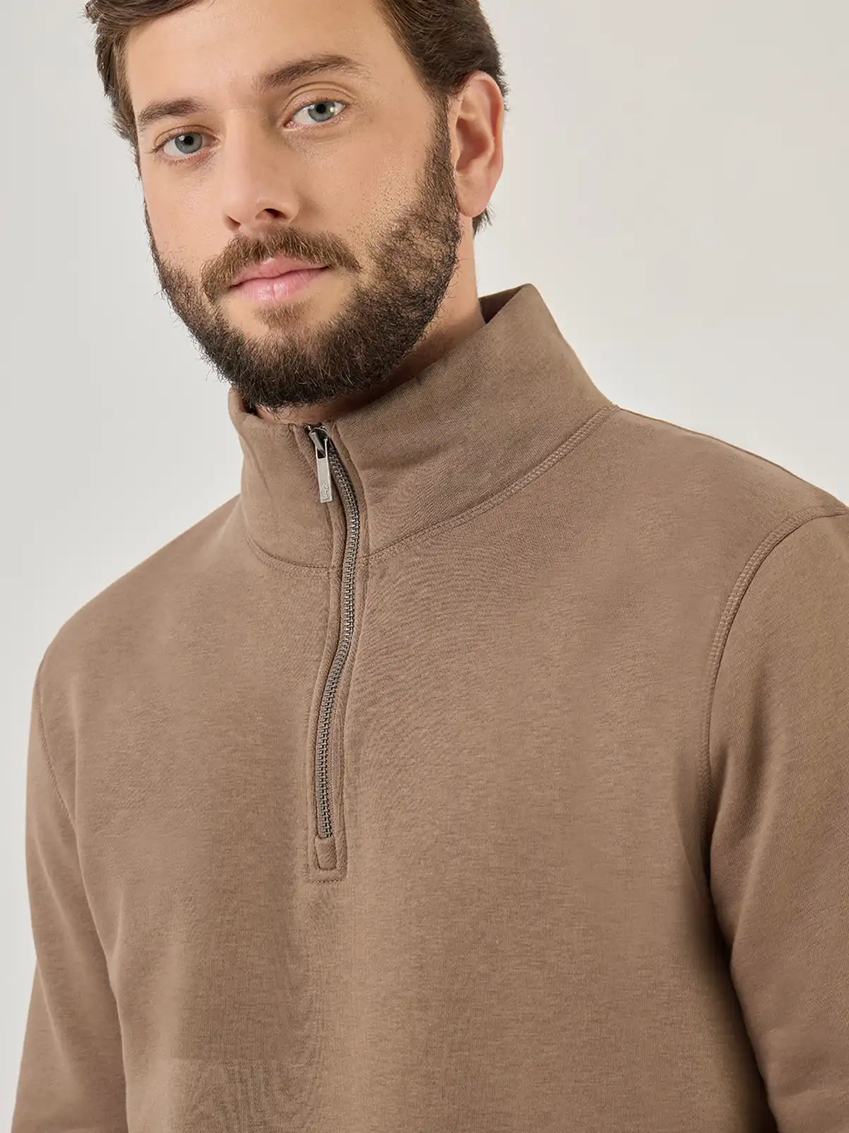POLERA ALGODÓN HOMBRE KENNETH STEVENS HALF ZIPPER - 4