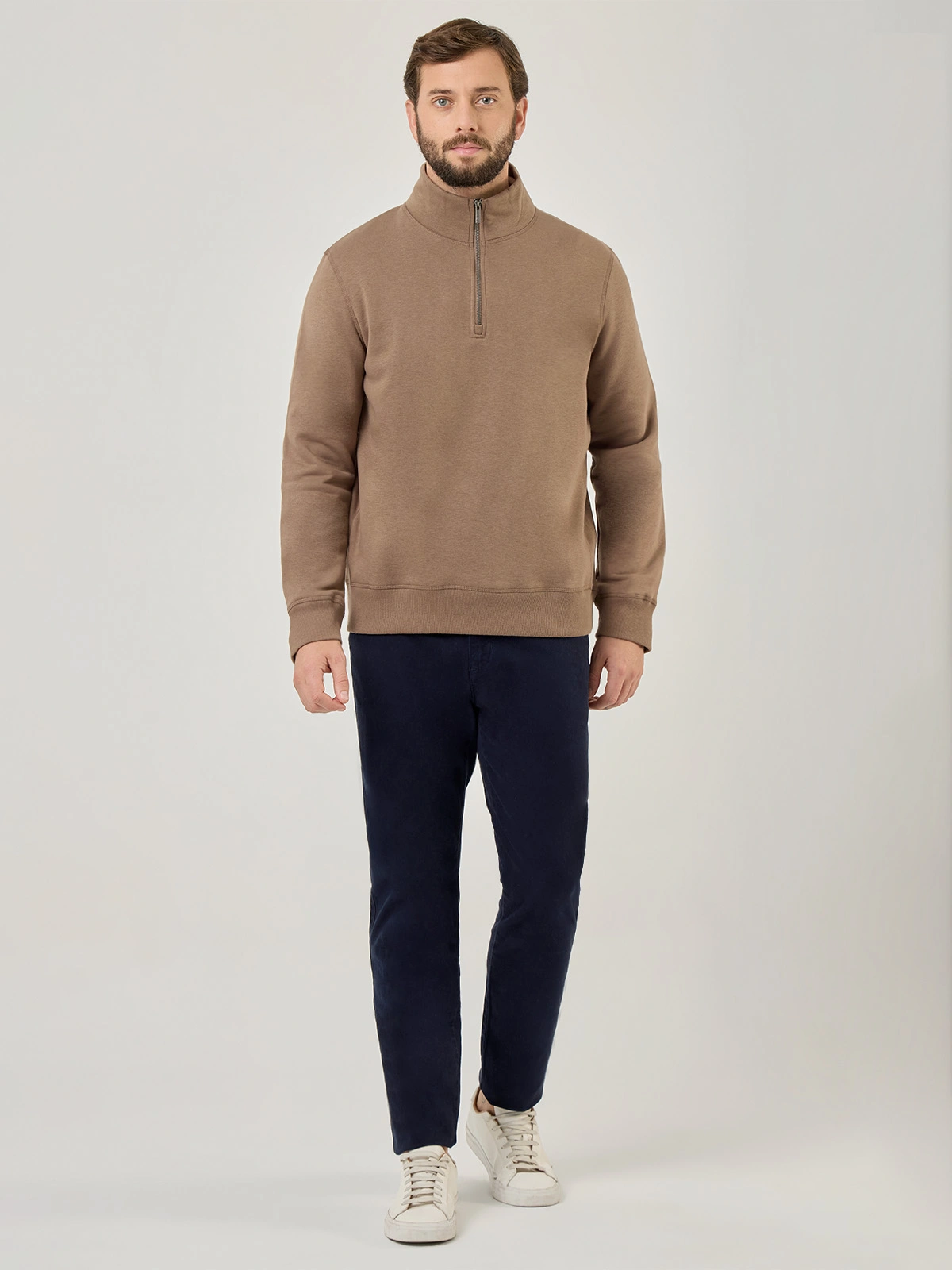 POLERA ALGODÓN HOMBRE KENNETH STEVENS HALF ZIPPER - 5