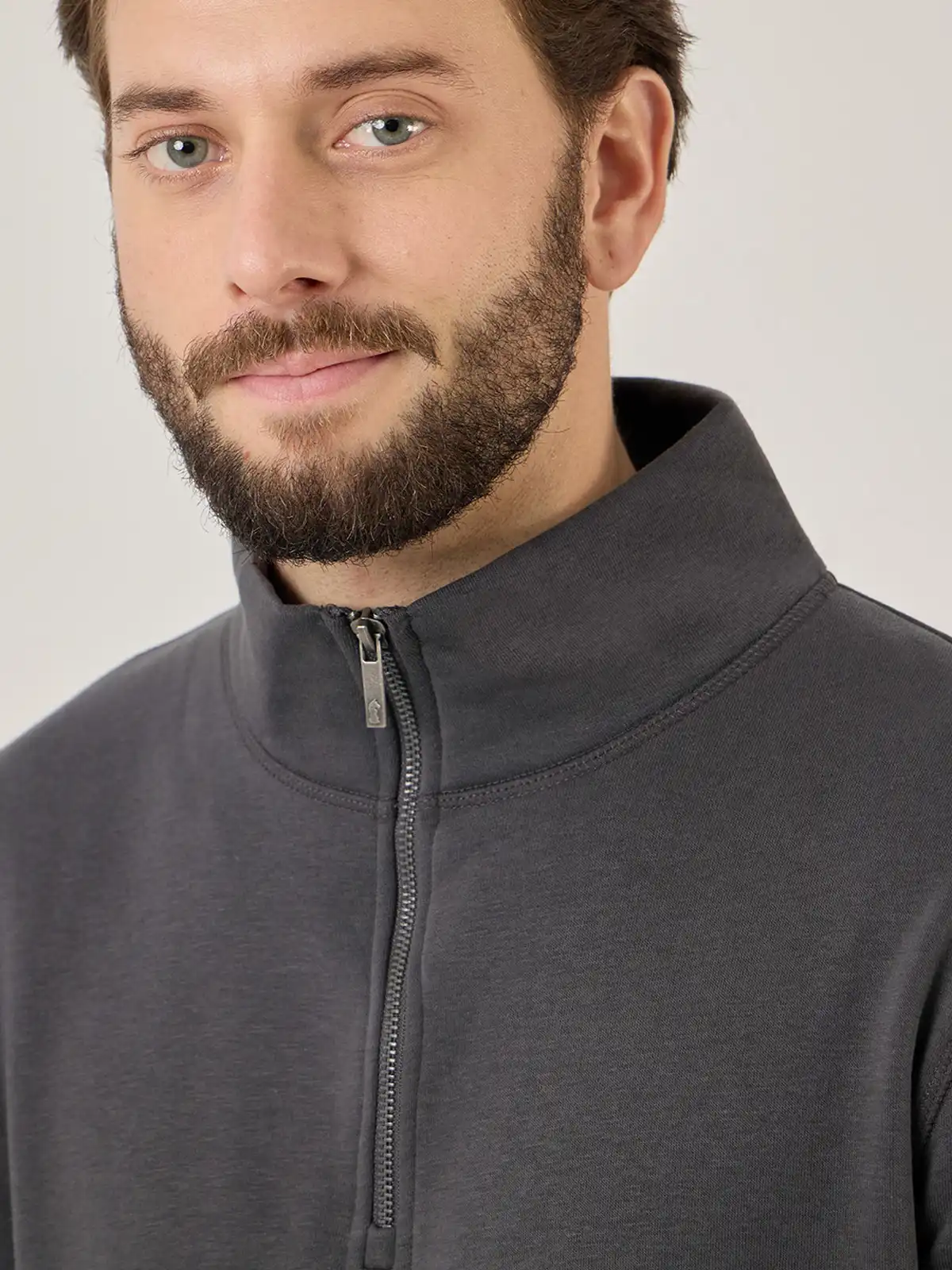 POLERA ALGODÓN HOMBRE KENNETH STEVENS HALF ZIPPER - 4