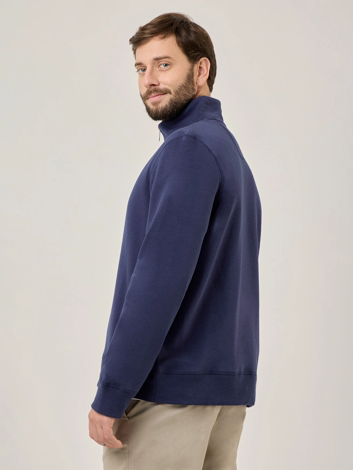 POLERA ALGODÓN HOMBRE KENNETH STEVENS HALF ZIPPER - 2