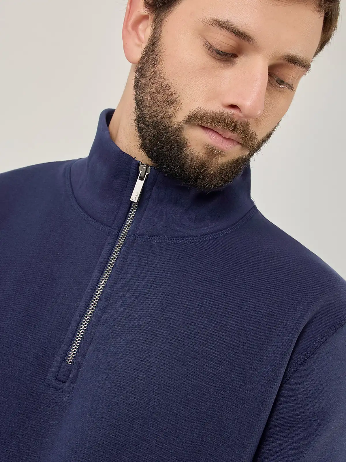 POLERA ALGODÓN HOMBRE KENNETH STEVENS HALF ZIPPER - 4