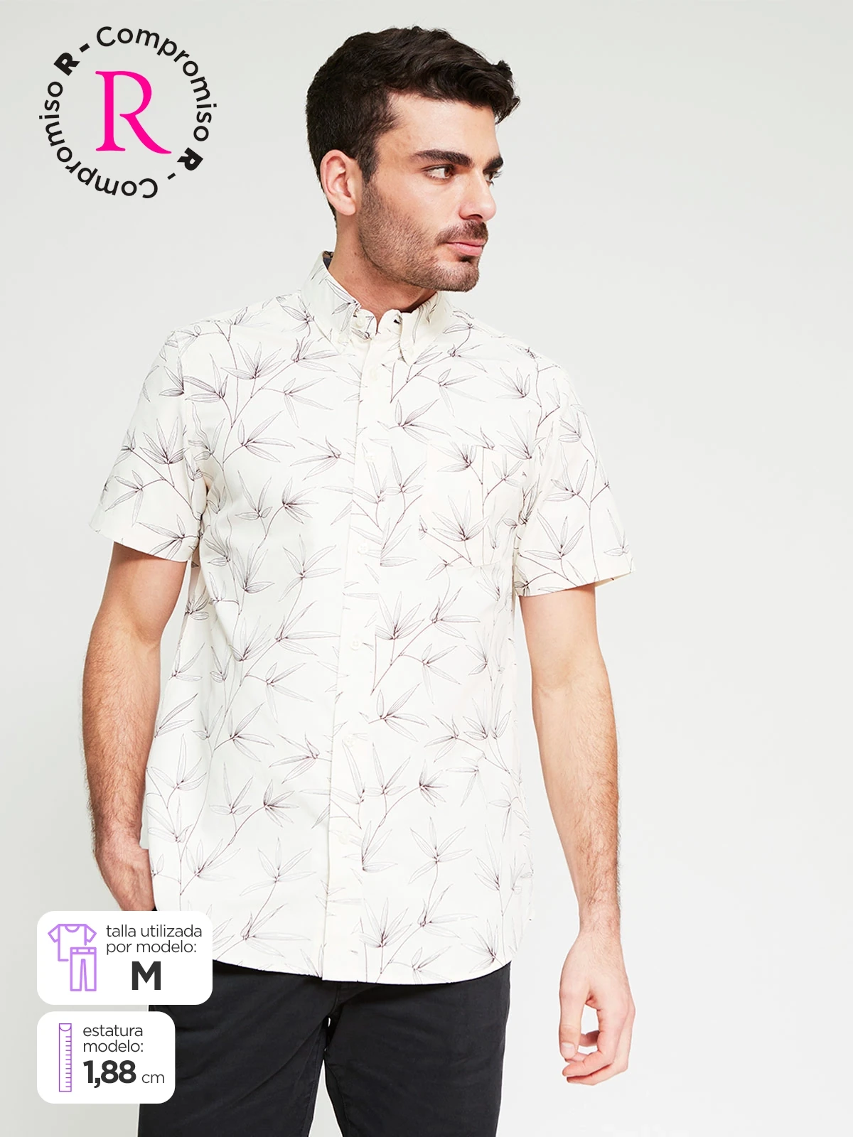 CAMISA MANGA CORTA HOMBRE KENNETH STEVENS - 1