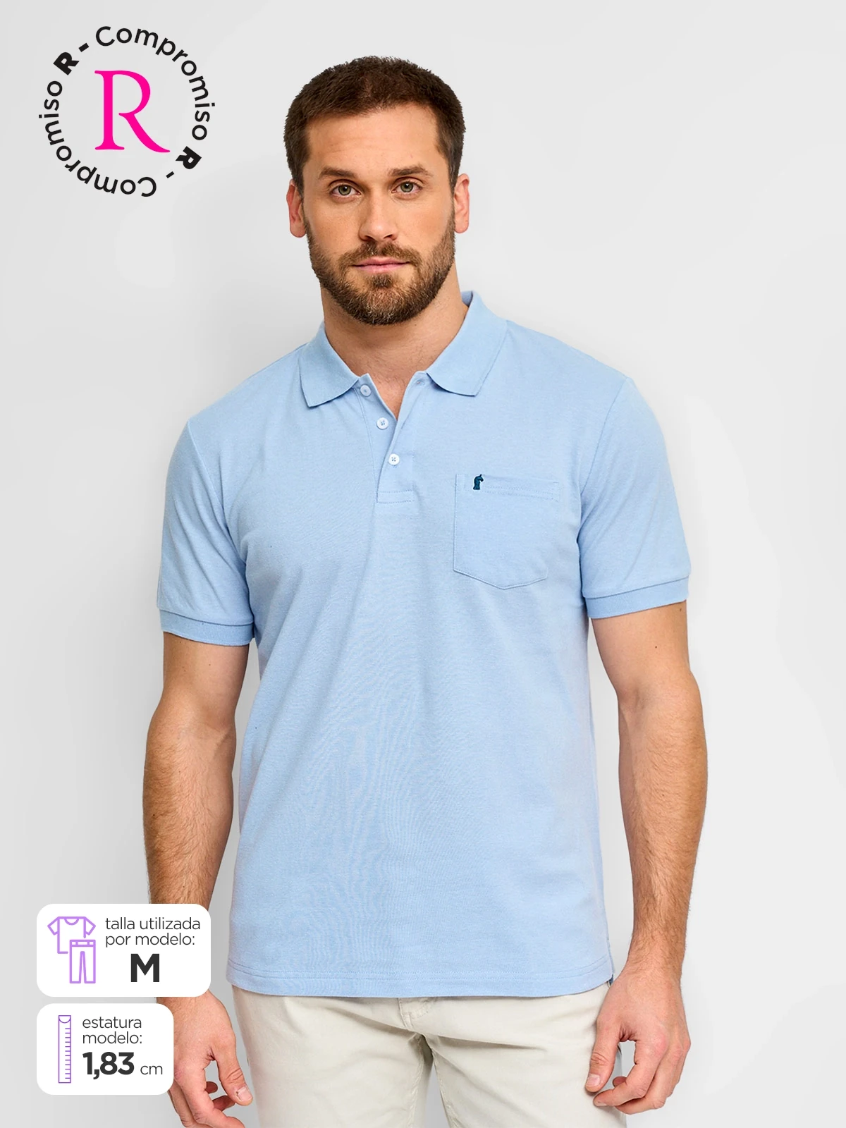 POLO MANGA CORTA ALGODÓN HOMBRE KENNETH STEVENS - 1