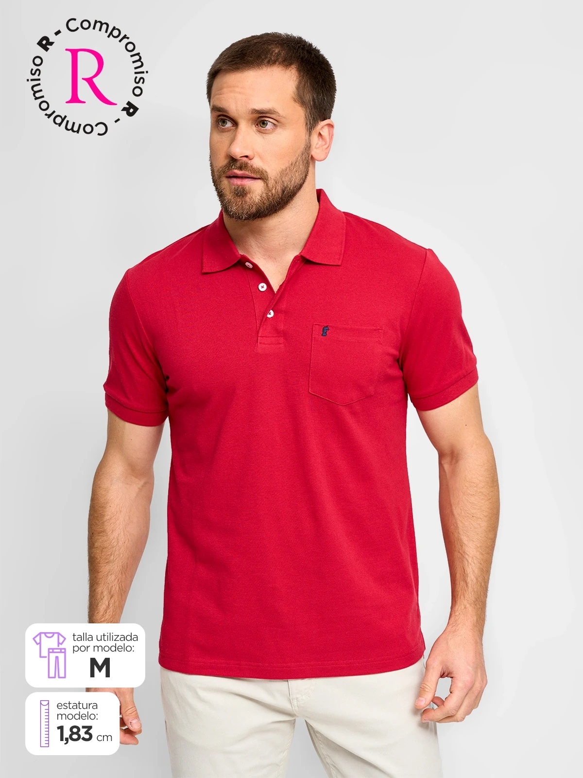 POLO MANGA CORTA ALGODÓN HOMBRE KENNETH STEVENS - 1
