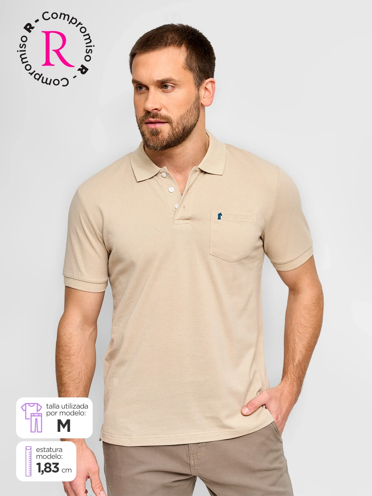 POLO MANGA CORTA ALGODÓN HOMBRE KENNETH STEVENS - 1