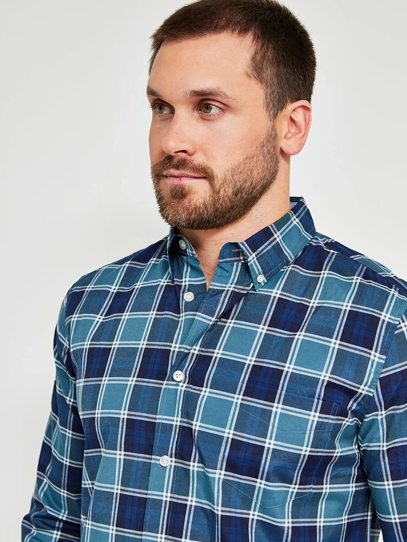 CAMISA MANGA LARGA ALGODÓN HOMBRE KENNETH STEVENS - 3