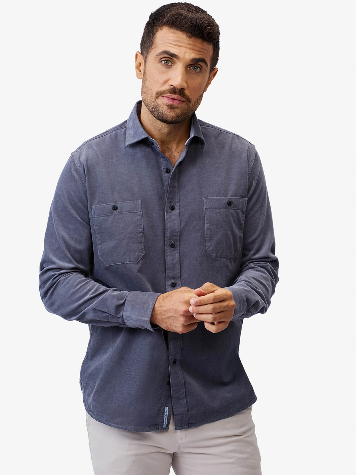 CAMISA ALGODÓN MANGA LARGA HOMBRE JOHN HOLDEN CORD 9CS300 - 1