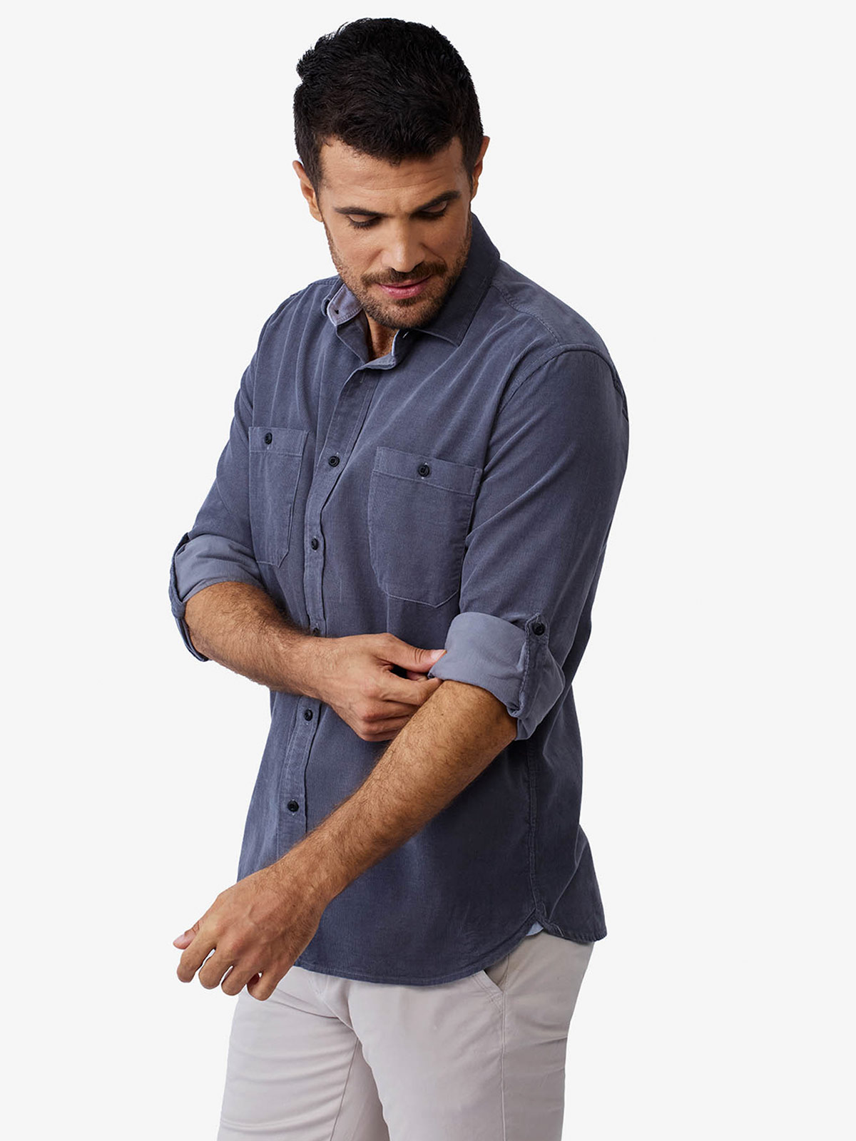 CAMISA ALGODÓN MANGA LARGA HOMBRE JOHN HOLDEN CORD 9CS300 - 2