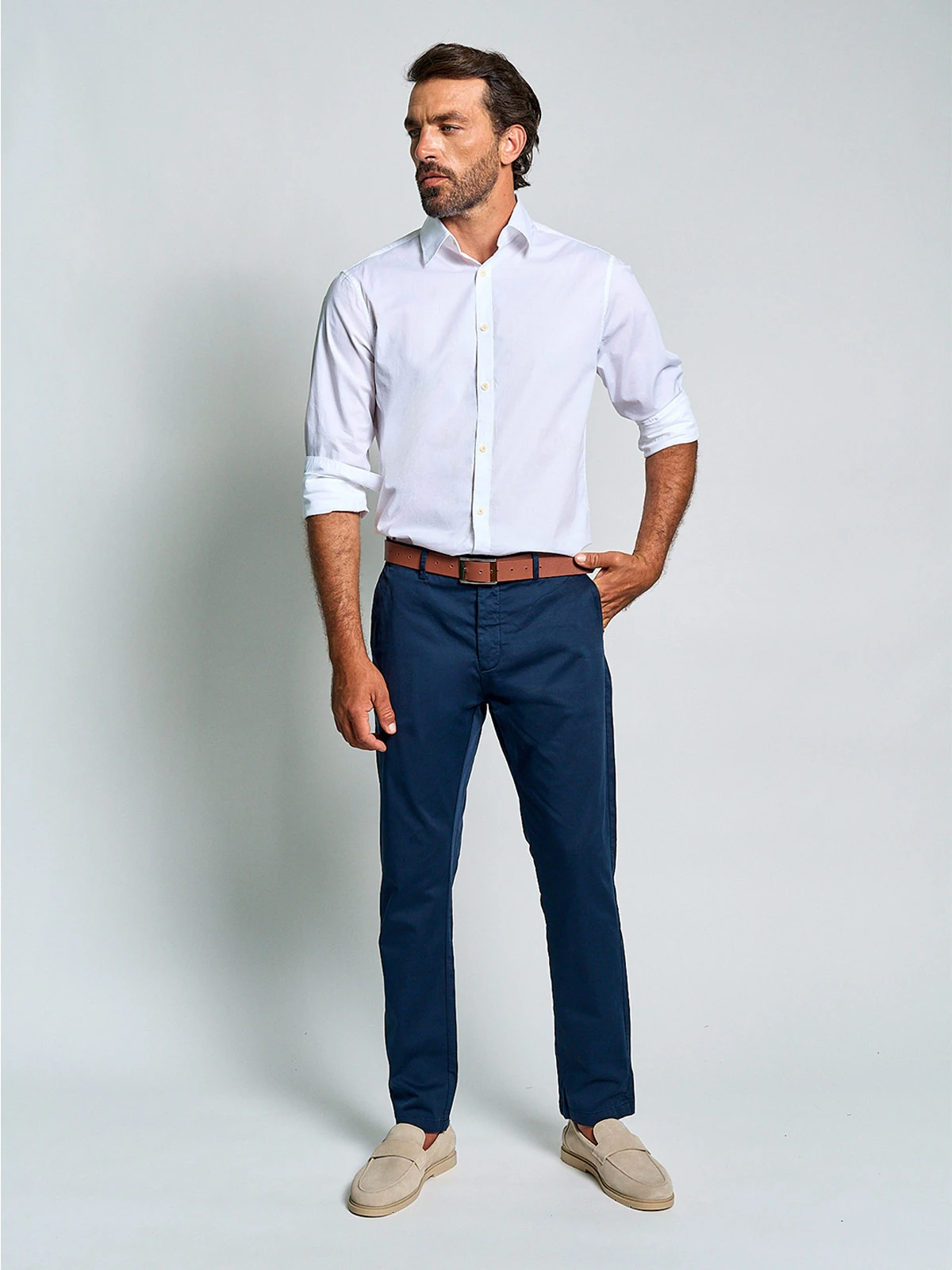 CAMISA MANGA LARGA ALGODÓN HOMBRE SPAVALDI - 4