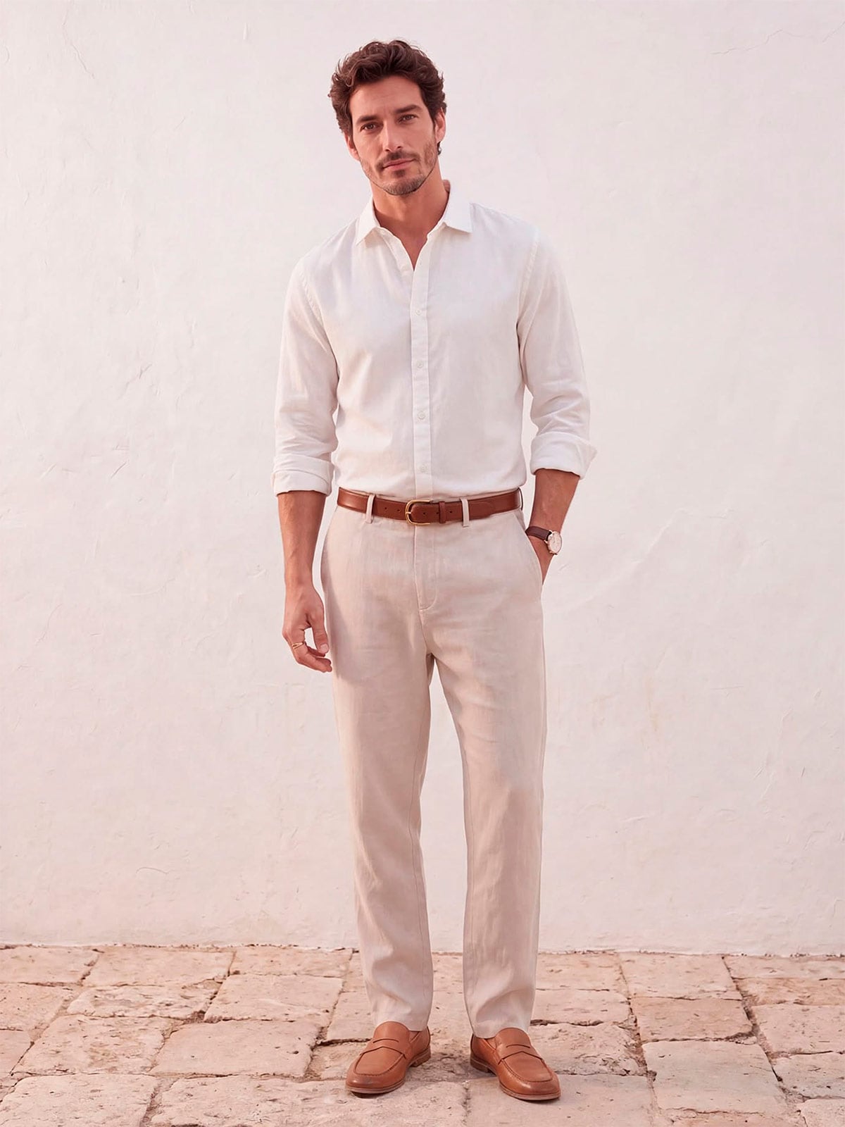 CAMISA MANGA LARGA ALGODÓN HOMBRE SPAVALDI - 4