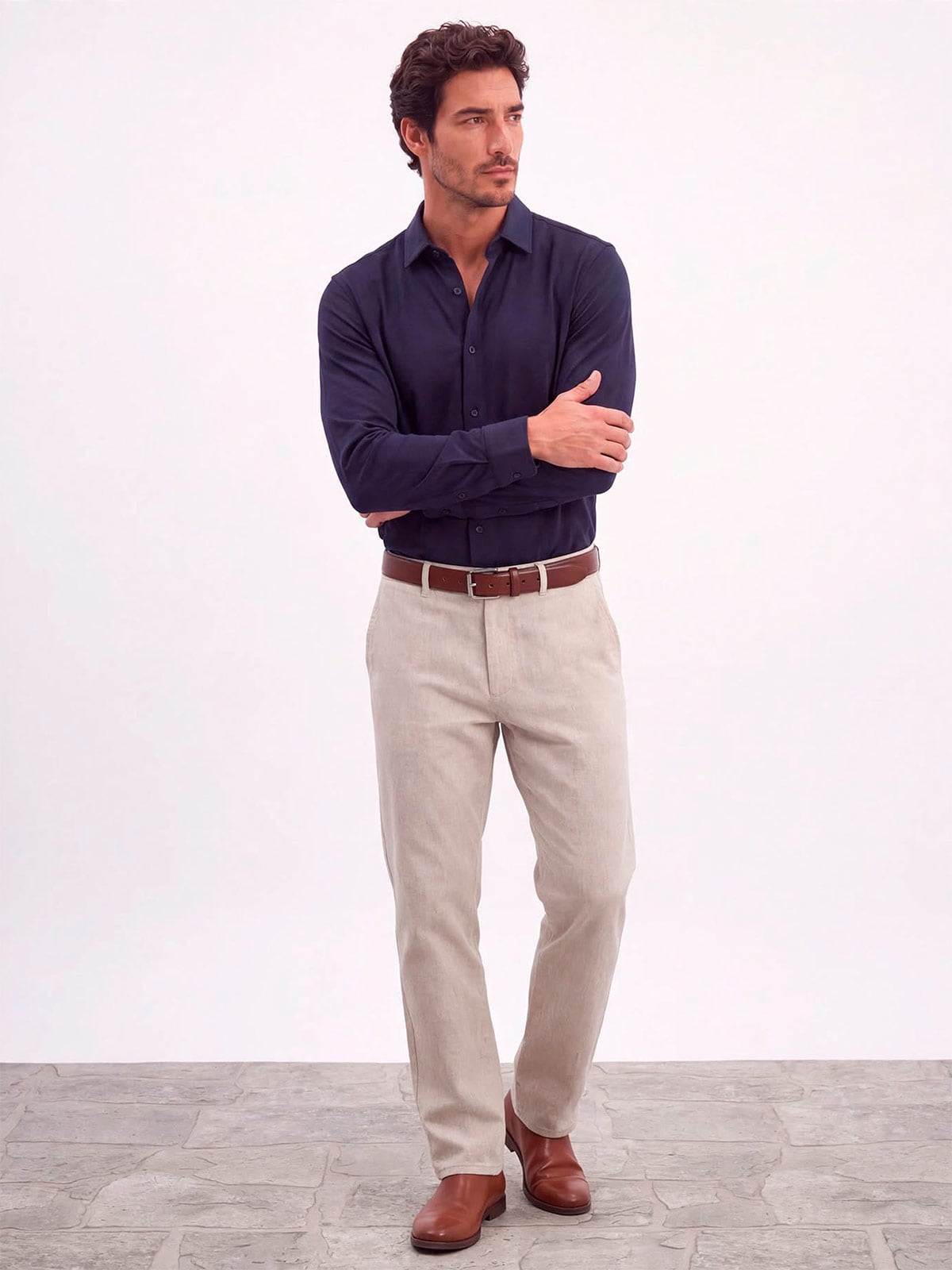 CAMISA MANGA LARGA ALGODÓN HOMBRE SPAVALDI - 4