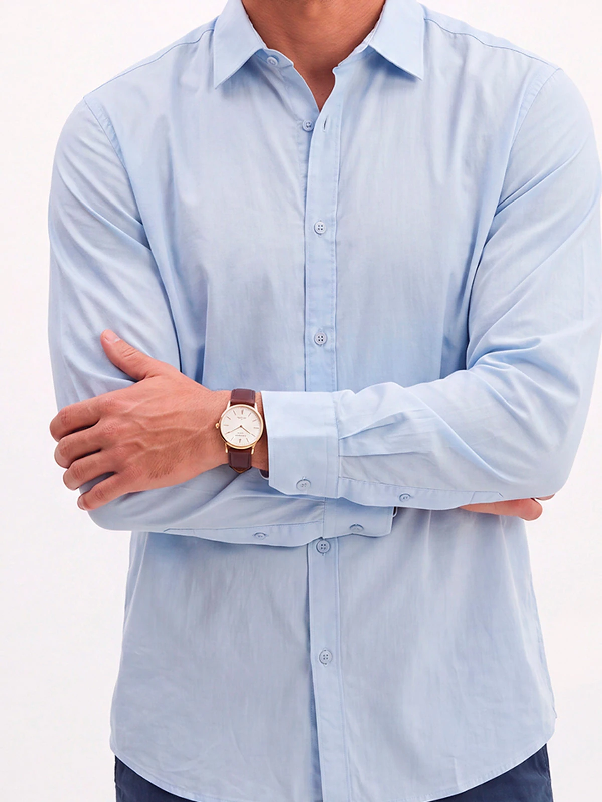CAMISA MANGA LARGA ALGODÓN HOMBRE SPAVALDI - 3