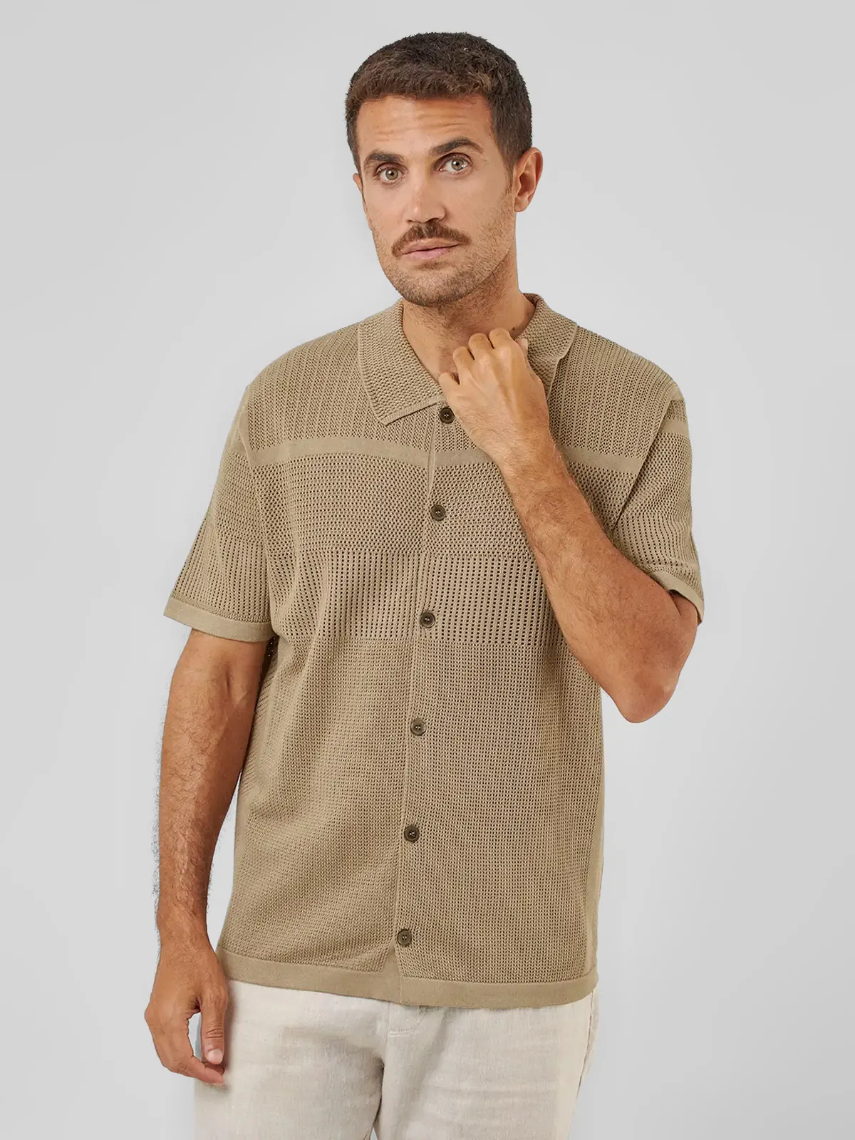 CAMISA MANGA CORTA HOMBRE SPAVALDI - 1