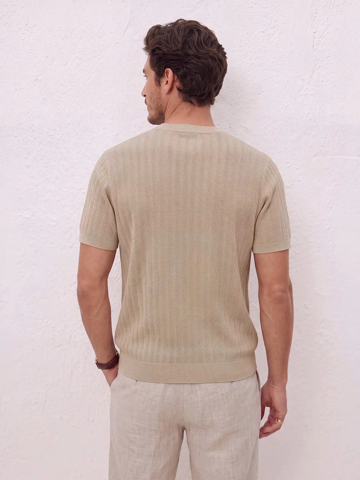 POLO MANGA CORTA SPAVALDI BEIGE - 2