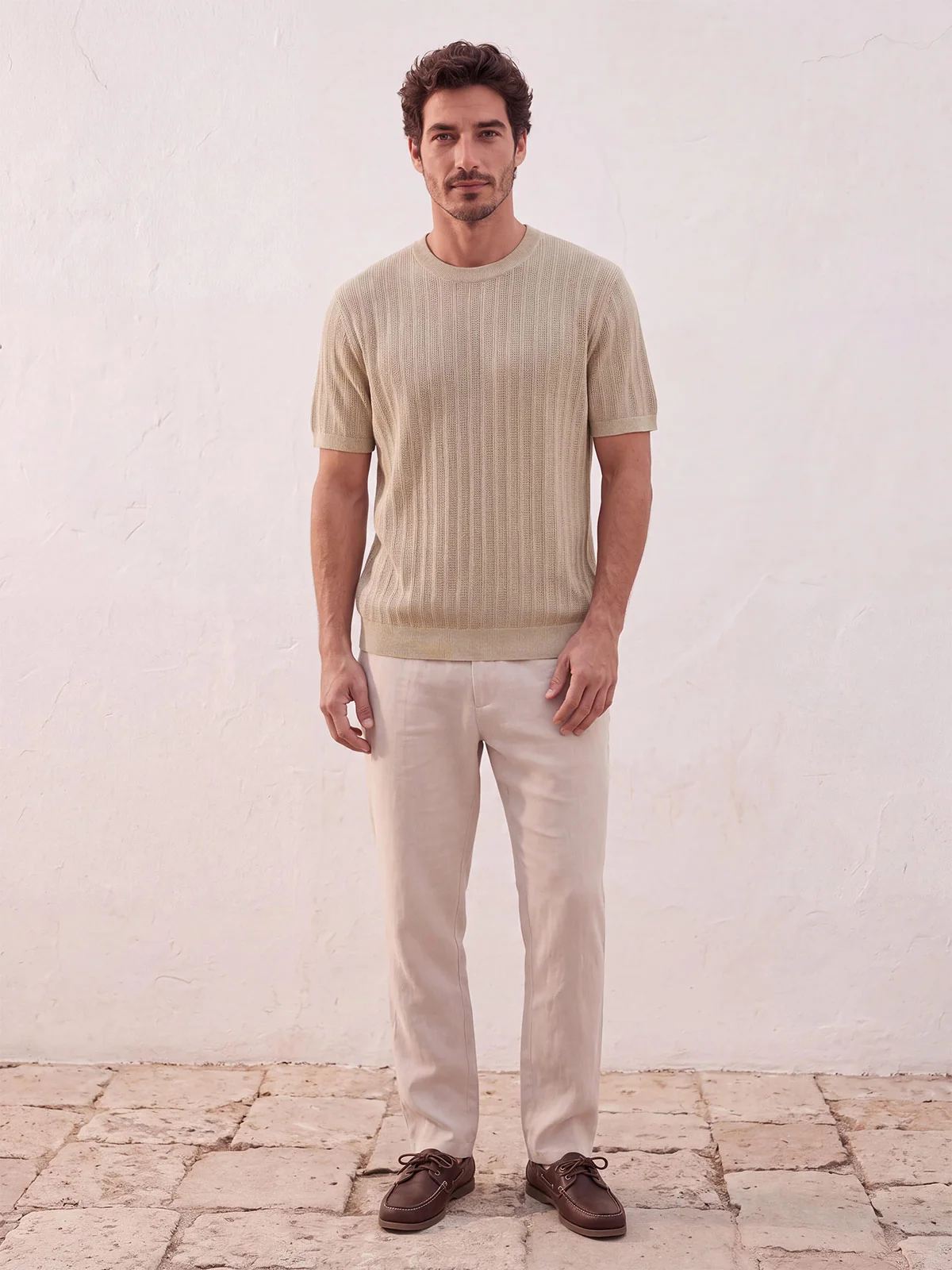 POLO MANGA CORTA SPAVALDI BEIGE - 4