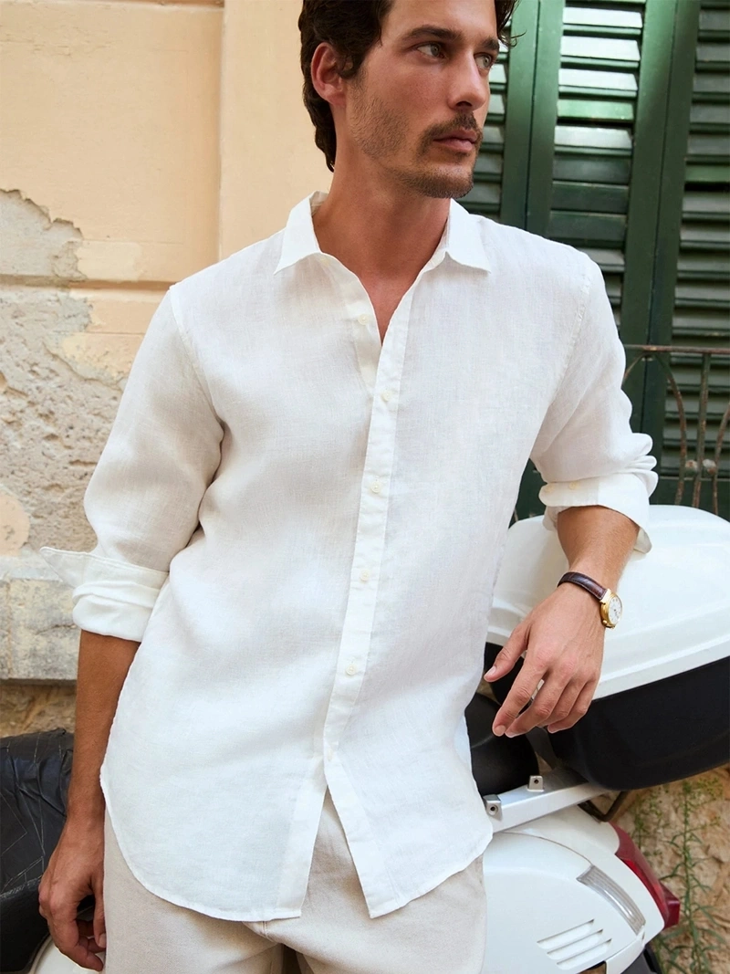 CAMISA MANGA LARGA LINO HOMBRE SPAVALDI - 1