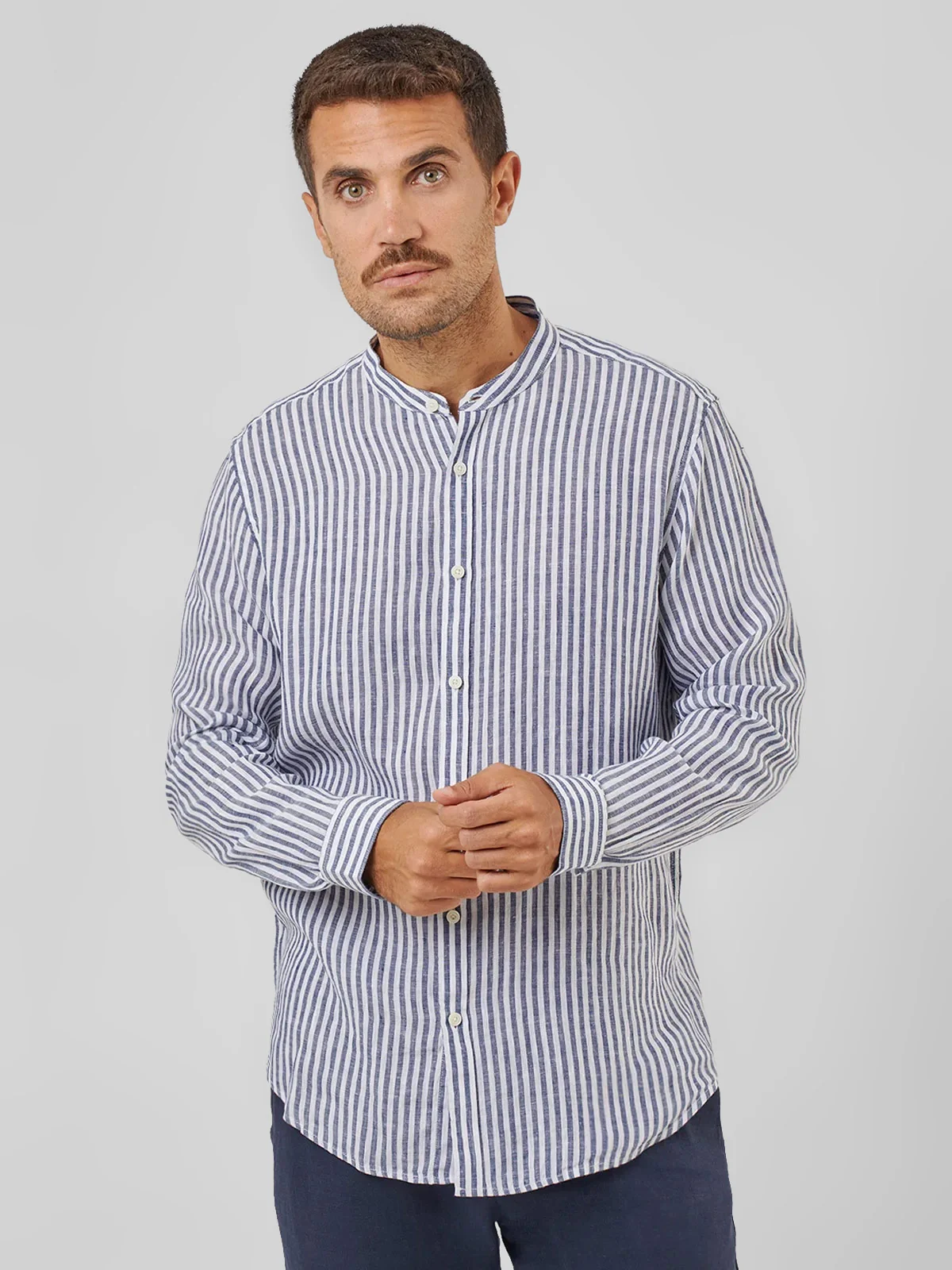 CAMISA MANGA LARGA LINO HOMBRE SPAVALDI - 1