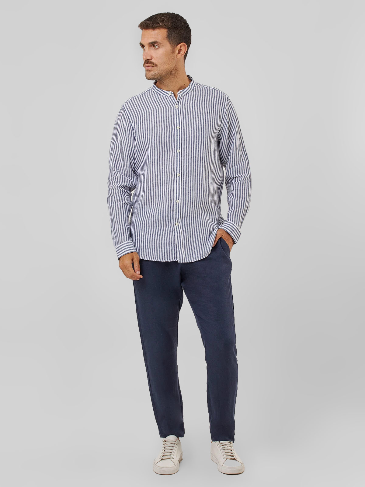 CAMISA MANGA LARGA LINO HOMBRE SPAVALDI - 5