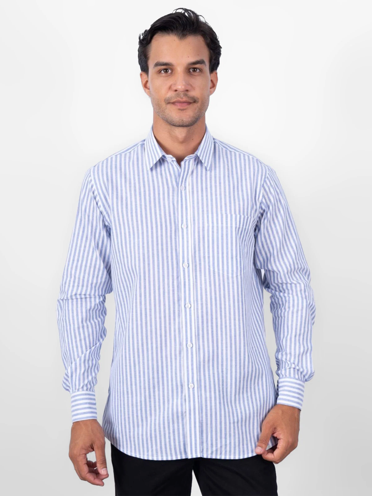 CAMISA MANGA LARGA LINO HOMBRE PIERRE CARDIN - 1