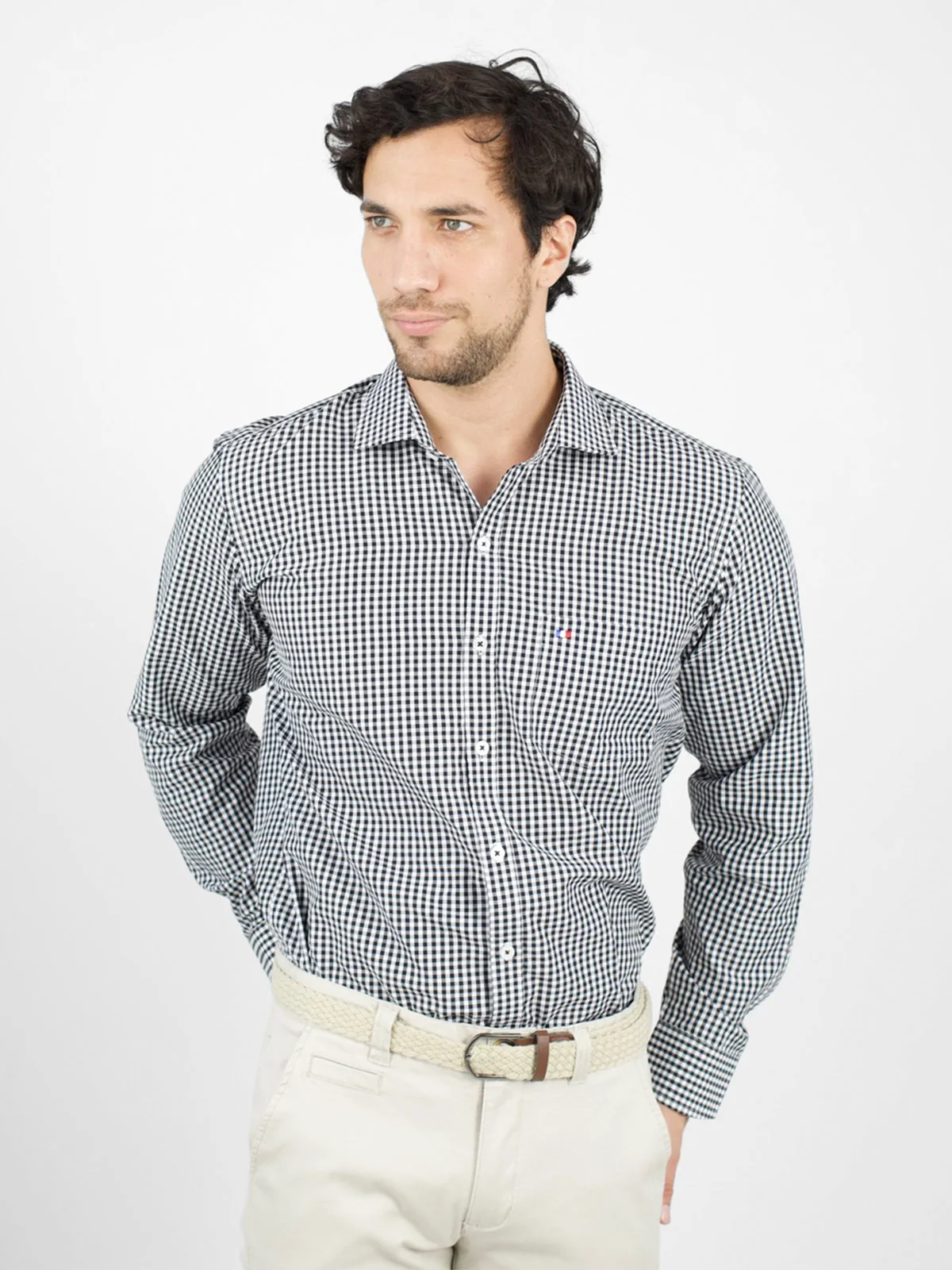 CAMISA MANGA LARGA HOMBRE PIERRE CARIDIN - 1