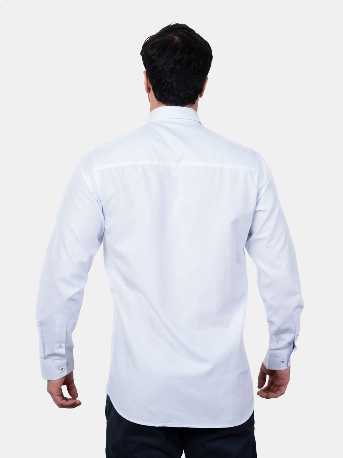 CAMISA MANGA LARGA HOMBRE PIERRE CARDIN OXFORD COLOR ENTERO PC-63677CAA - 2