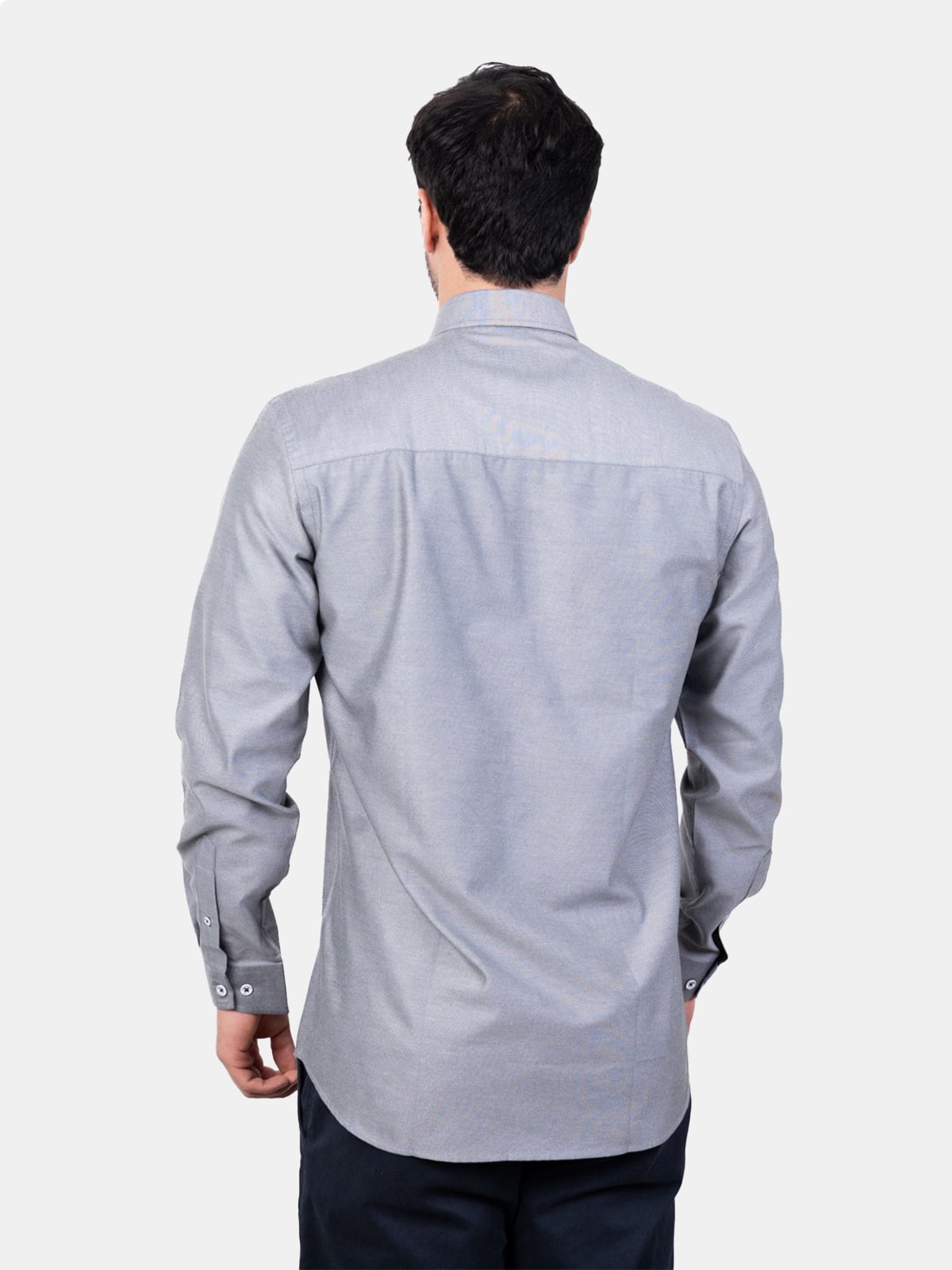 CAMISA MANGA LARGA HOMBRE PIERRE CARDIN OXFORD COLOR ENTERO PC-63677CAA - 2