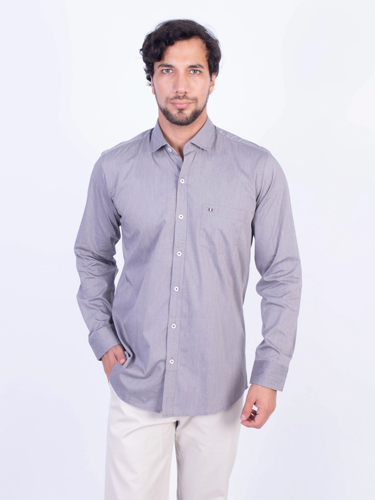 CAMISA MANGA LARGA HOMBRE PIERRE CARDIN - 1