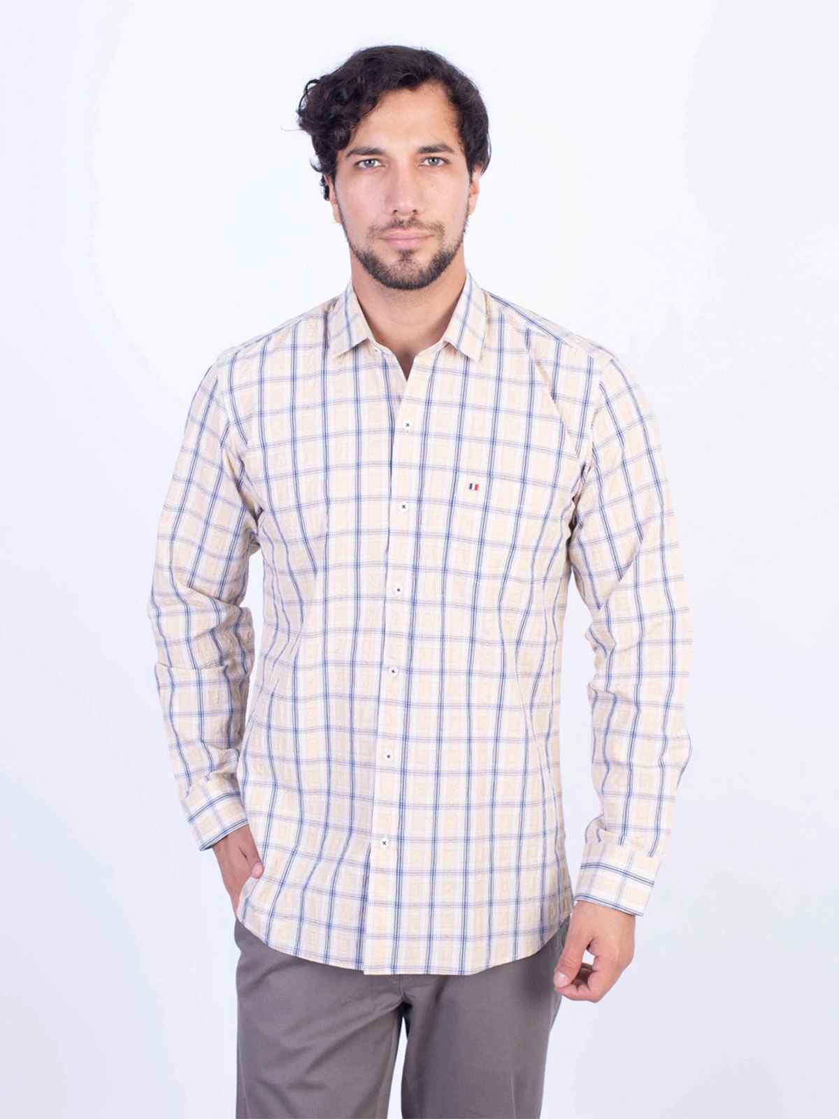 CAMISA MANGA LARGA HOMBRE PIERRE CARDIN - 1