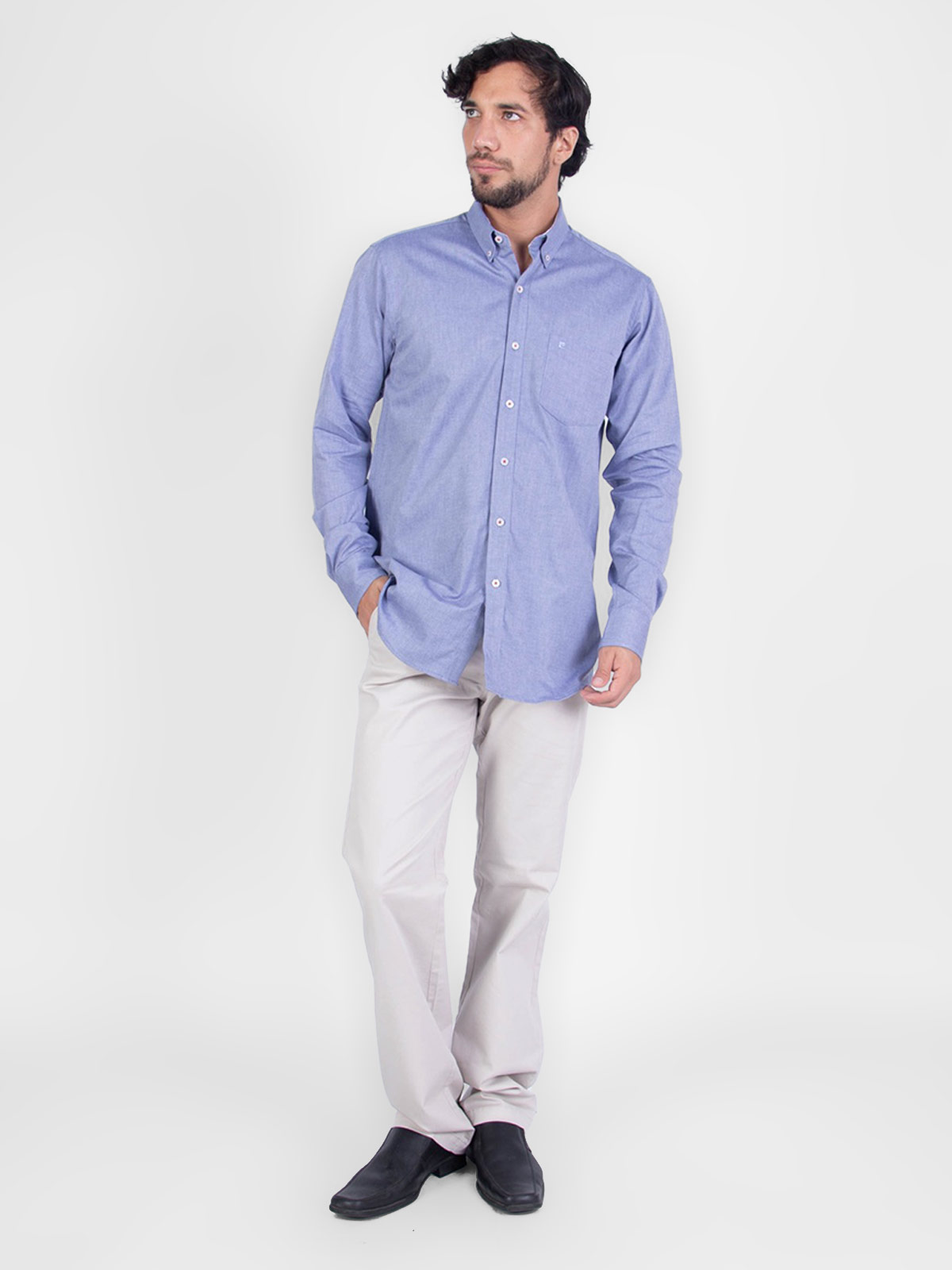 CAMISA MANGA LARGA HOMBRE PIERRE CARDIN PC-63607CAA - 4