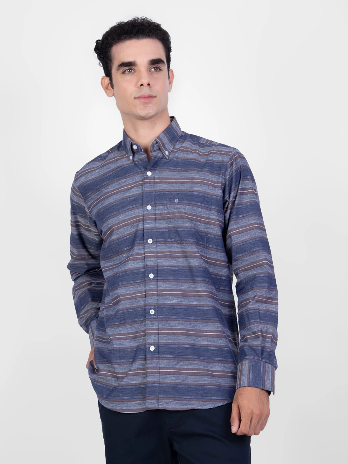 CAMISA MANGA LARGA HOMBRE PIERRE CARIDIN - 1