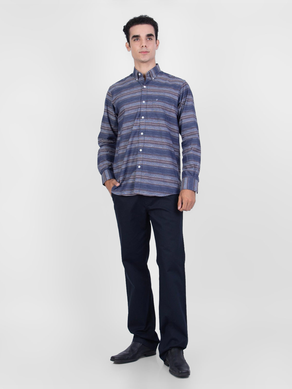 CAMISA MANGA LARGA HOMBRE PIERRE CARIDIN - 4