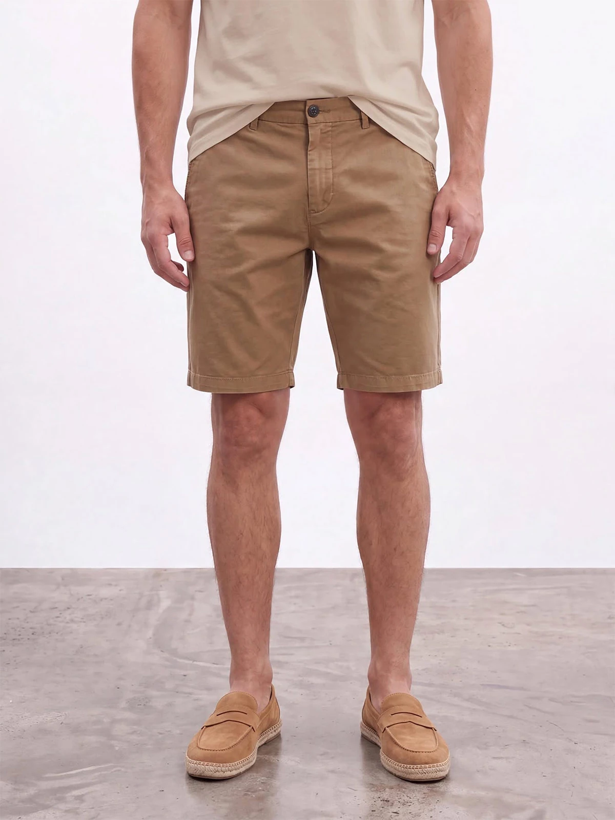 SHORT ALGODON HOMBRE SPAVALDI CAMEL - 2