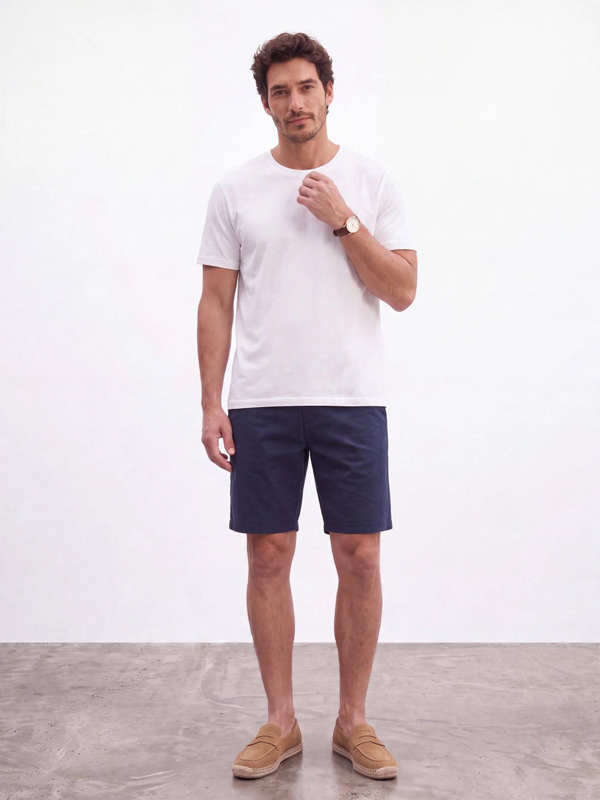 SHORT ALGODÓN HOMBRE SPAVALDI BLANCO - 1